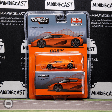 Tarmac Works 1:64 Koenigsegg CC850 – Orange- Global64 – Mijo Exclusives