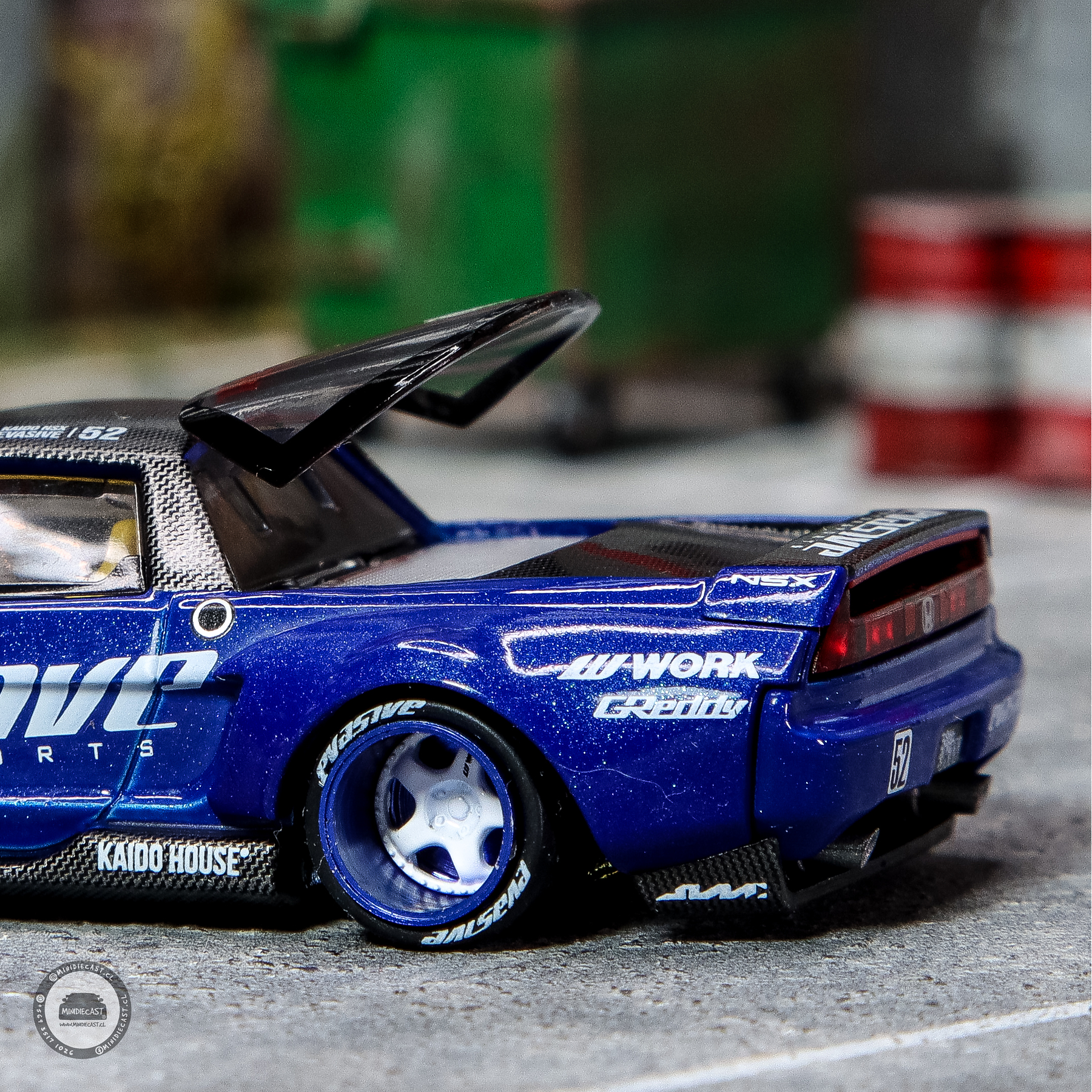 Kaido House x Mini GT 1:64 Honda NSX Evasive V2 – Blue.