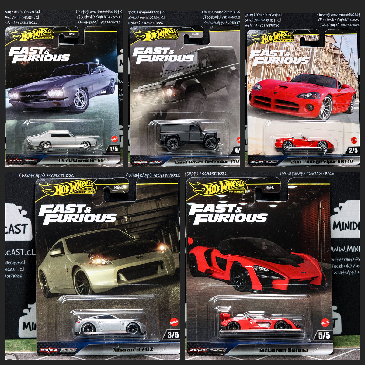 Hot Wheels 1:64 Fast & Furious Premium 2024 J Assortment