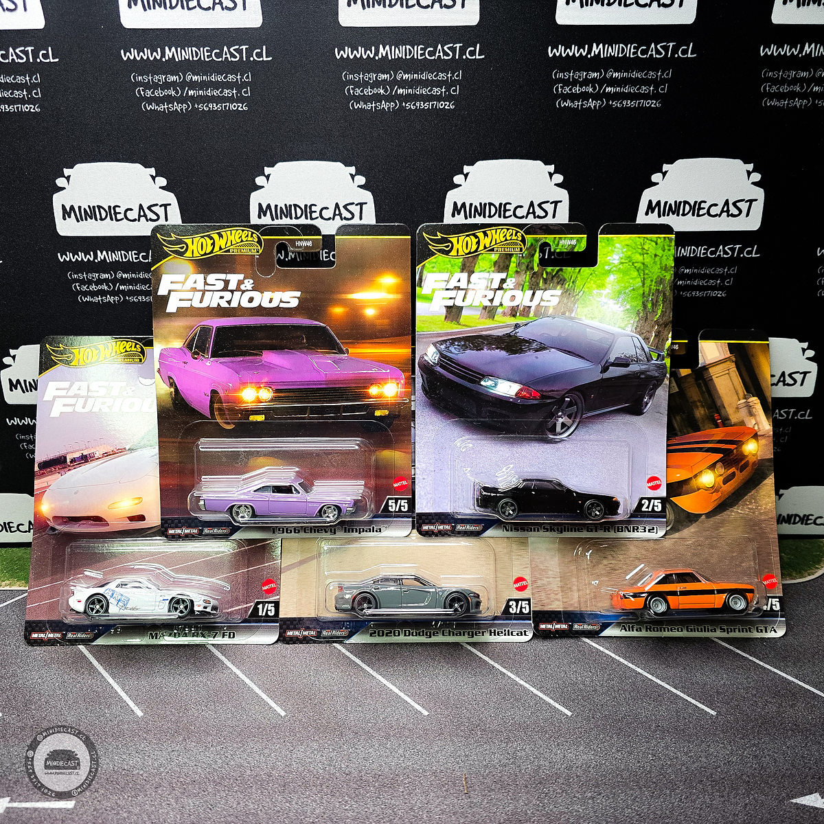 Hot Wheels 1:64 Fast & Furious Premium 2025 K Assortment