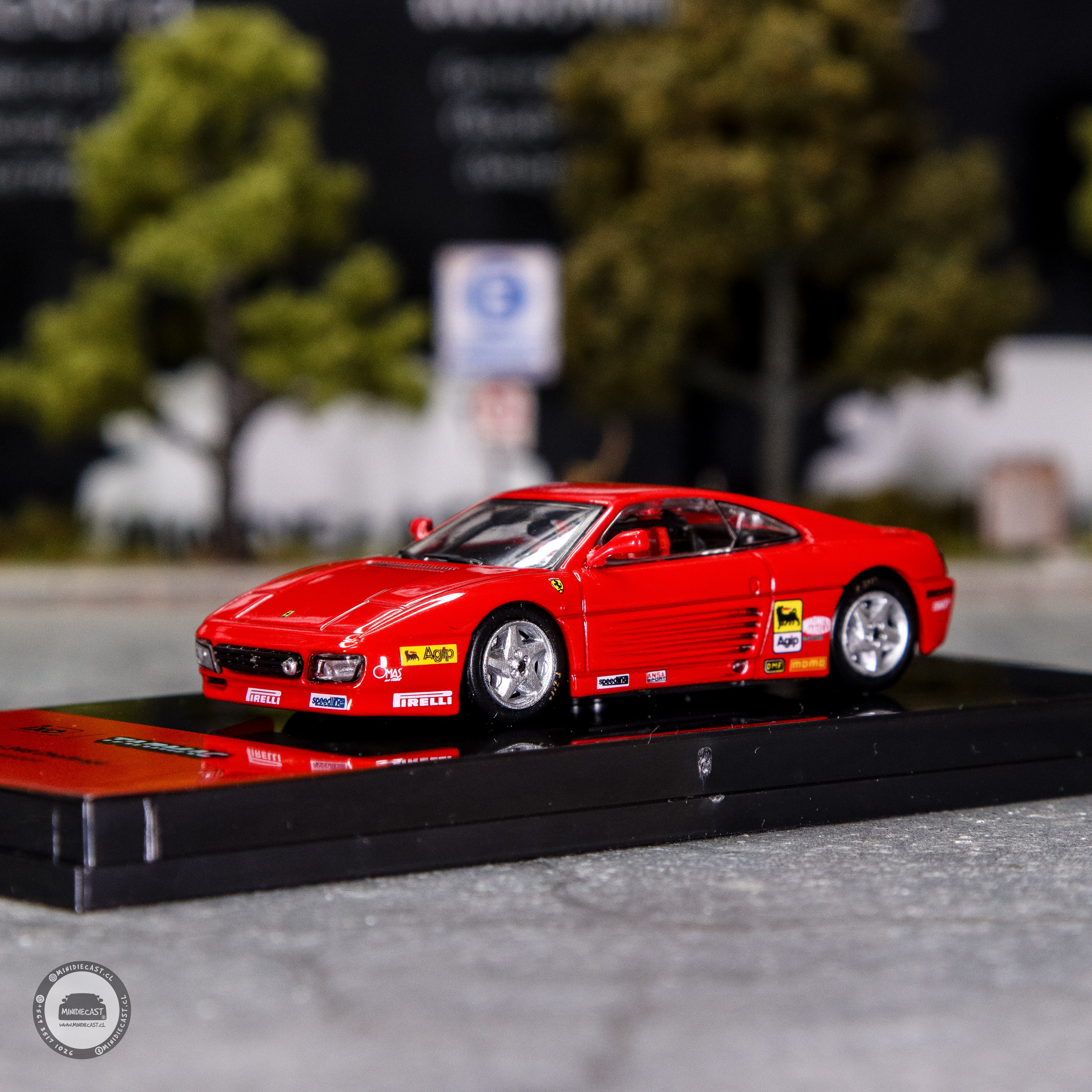 Tarmac Works 1:64 Ferrari 348 Challenge Presentation Red – H