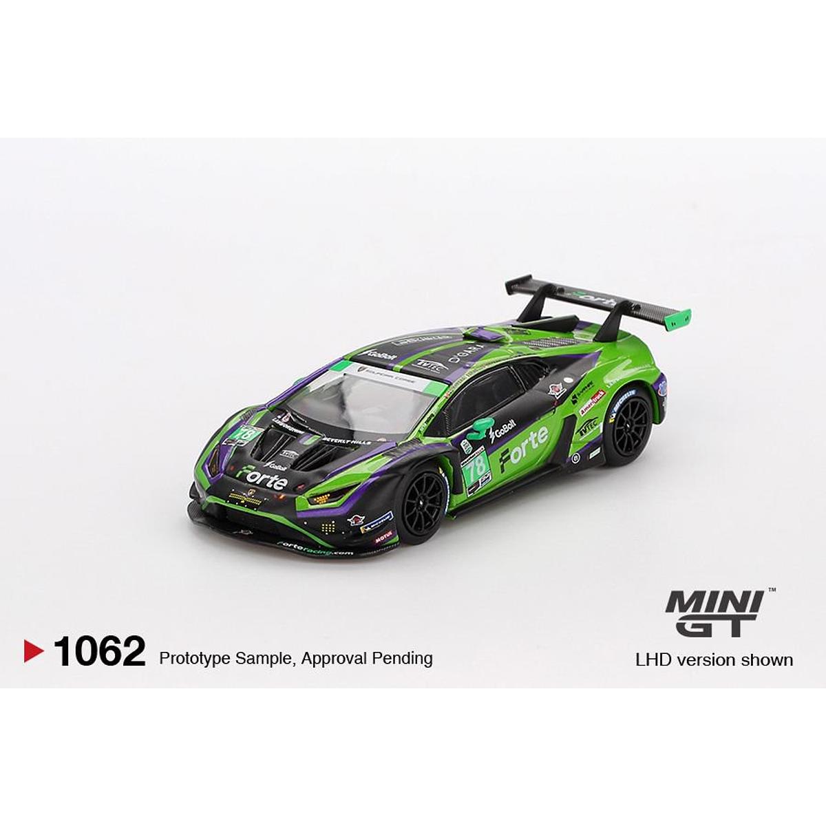 minigt ウラカン　Lamborghini Huracán GT Mini GT 1:64 Lamborghini Huracán GT3 EVO2 #78 Forte Racing 2