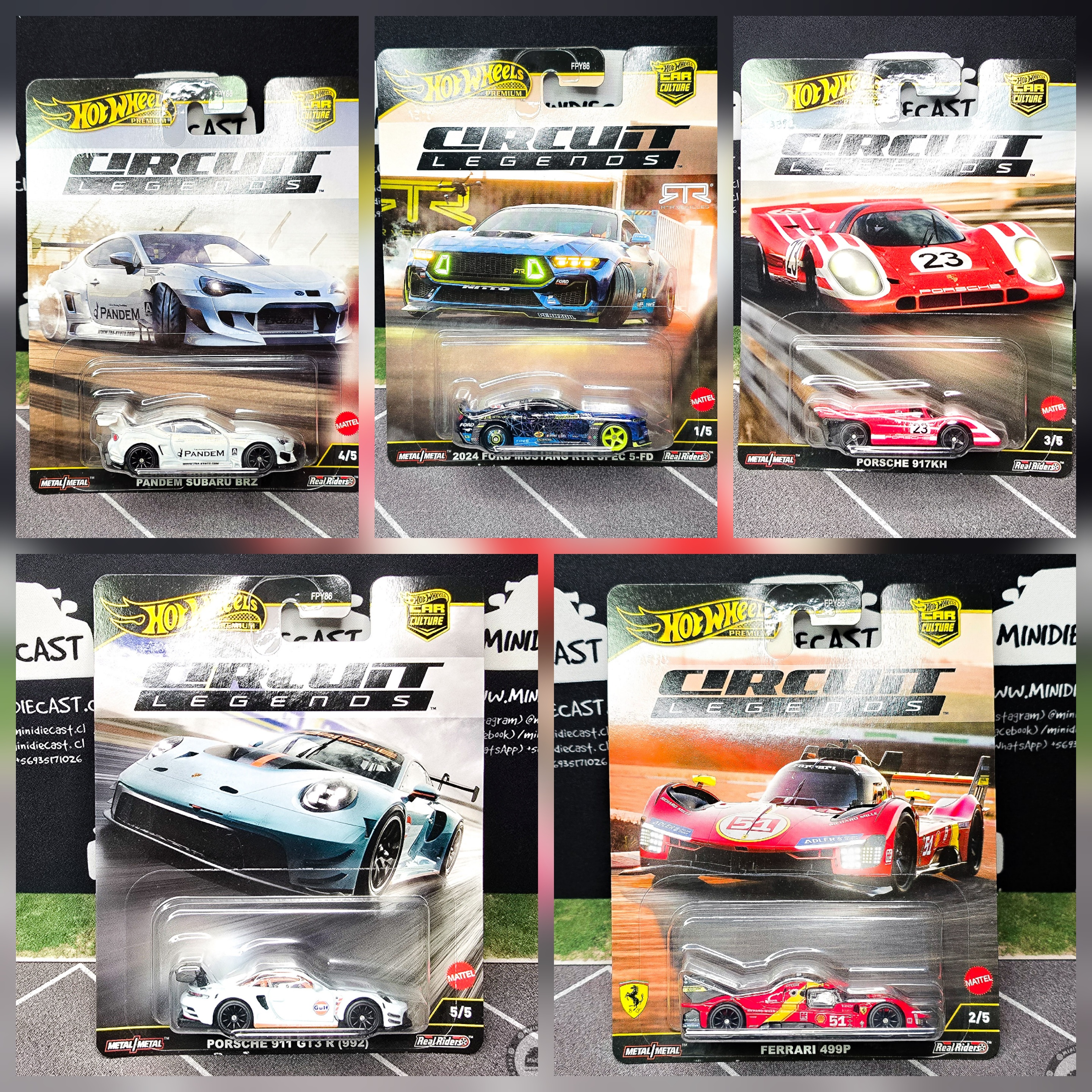 Hot Wheels 1:64 Car Culture 2025 K Case - HW Circuit Legends