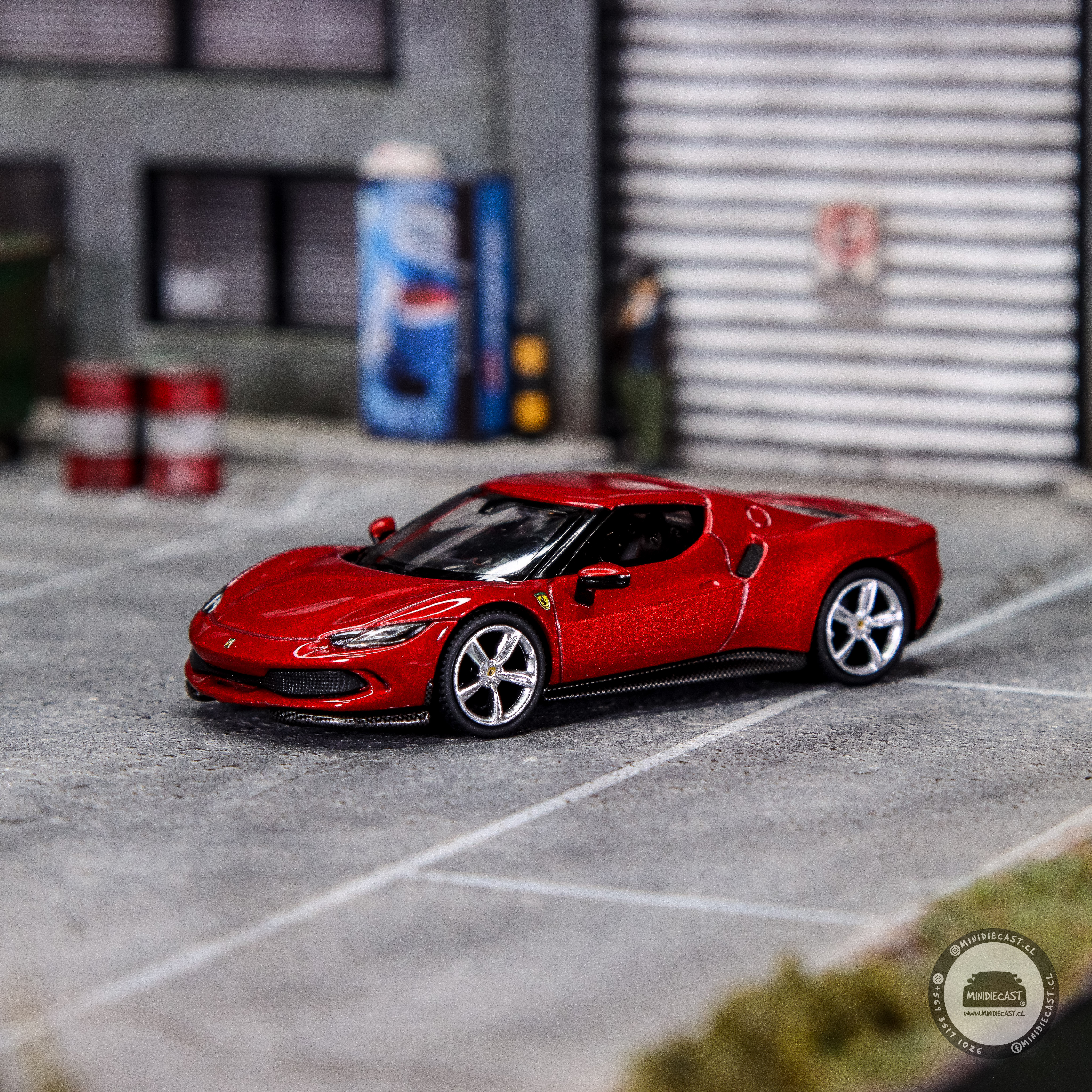 Modèle Réduit BBR Ferrari 296 GTB Rosso Imola - Échelle 1/64 - Diecast - Neuf