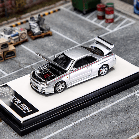 Cool Car 1:64 Nissan Skyline GT-R R34 Silver