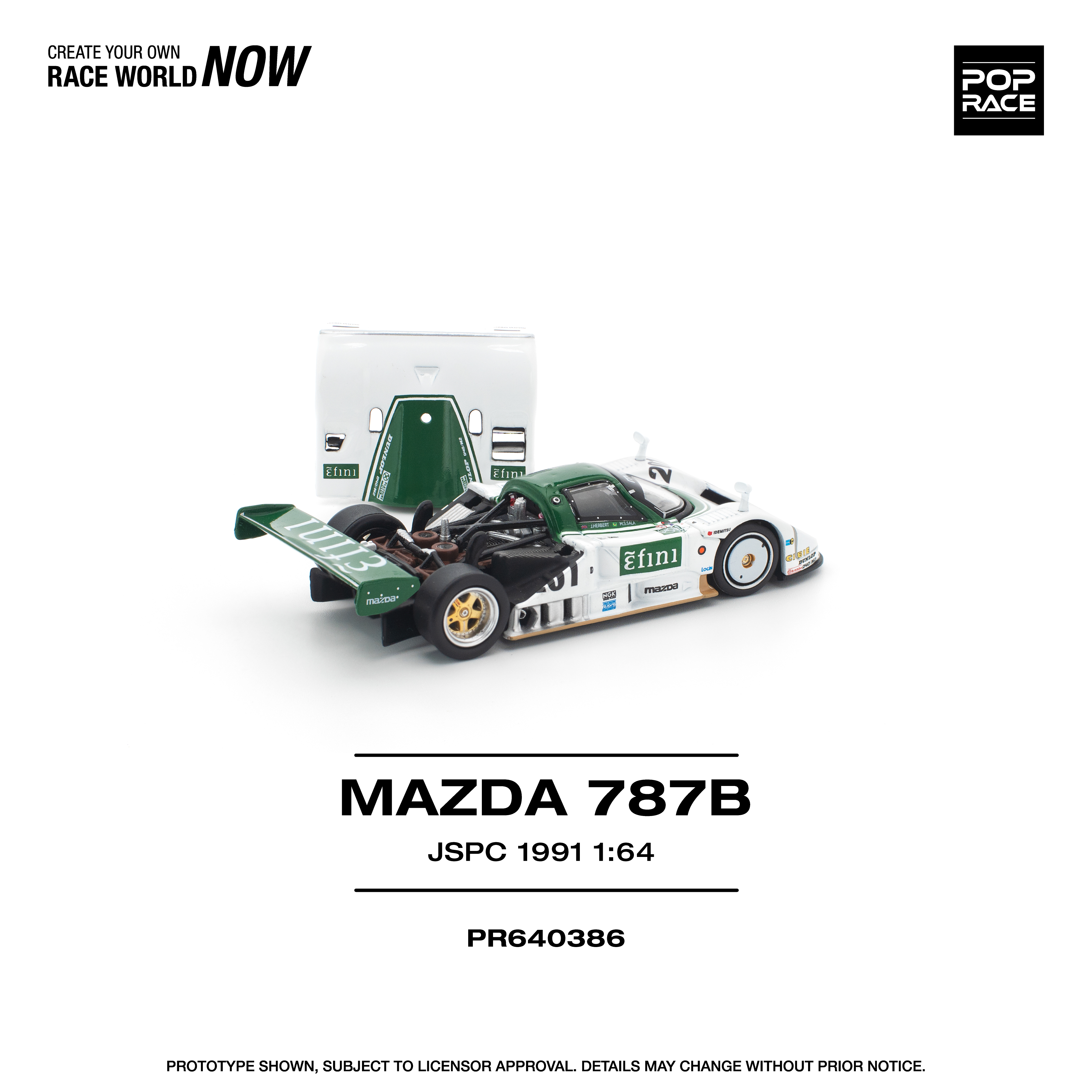 Pop Race 1:64 Mazda 787B JSPC 1991