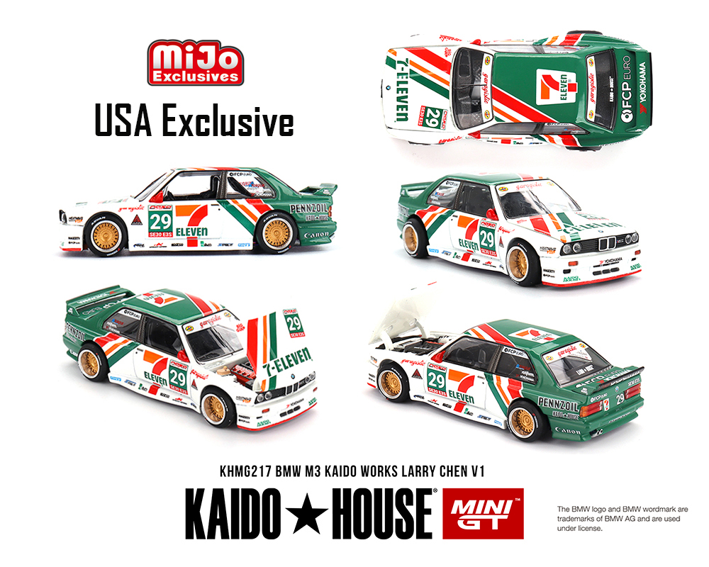 Kaido House x Mini GT 1:64 BMW M3 Kaido Works Larry Chen V1