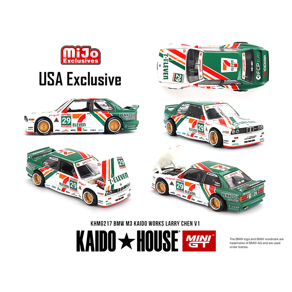 Kaido House x Mini GT 1:64 BMW M3 Kaido Works Larry Chen V1