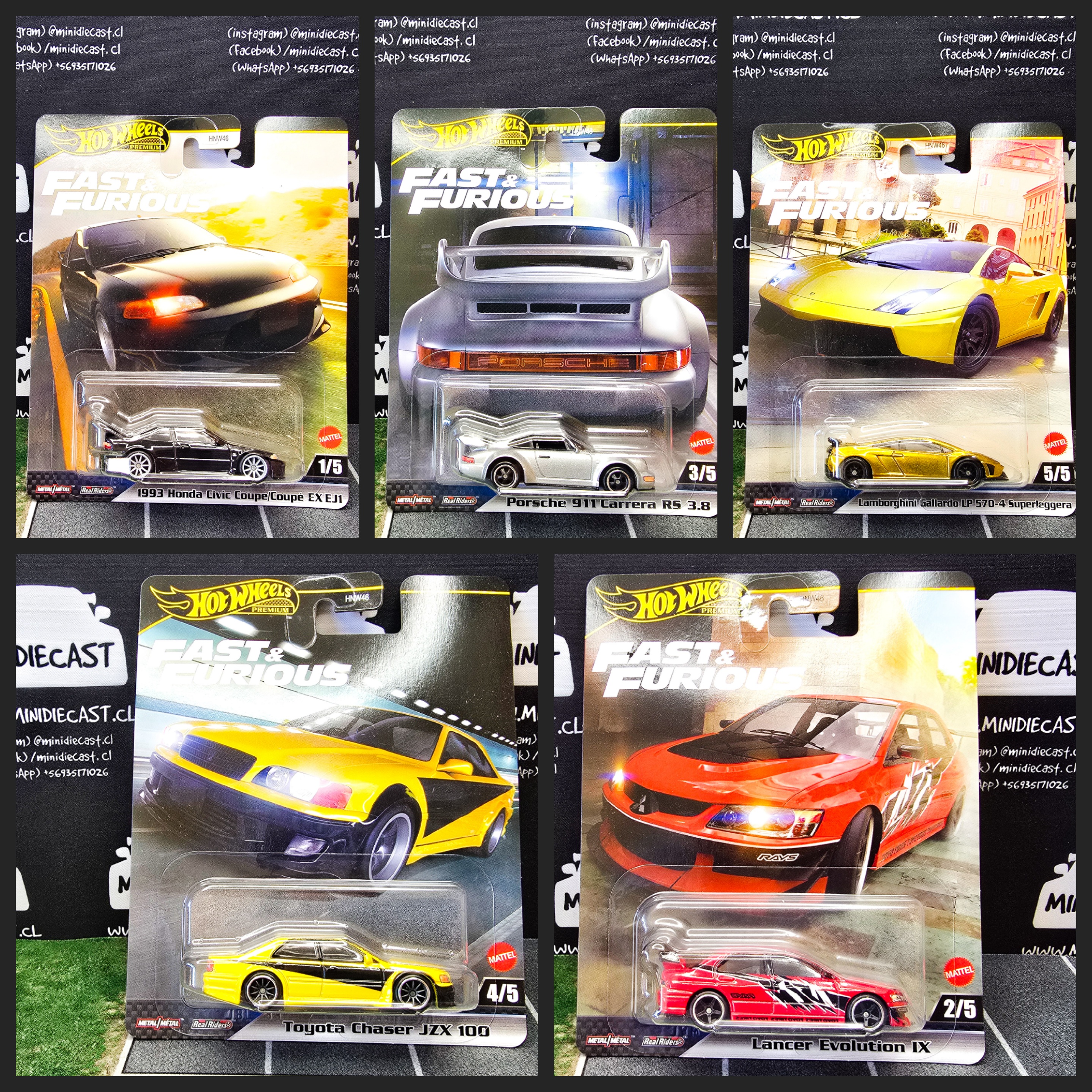 Hot Wheels 1:64 Set Fast & Furious Premium 2025 M