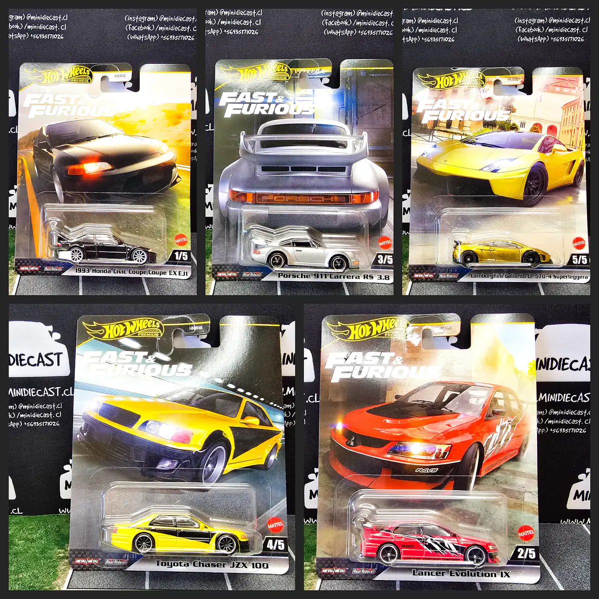 Hot Wheels 1:64 Set Fast & Furious Premium 2025 M