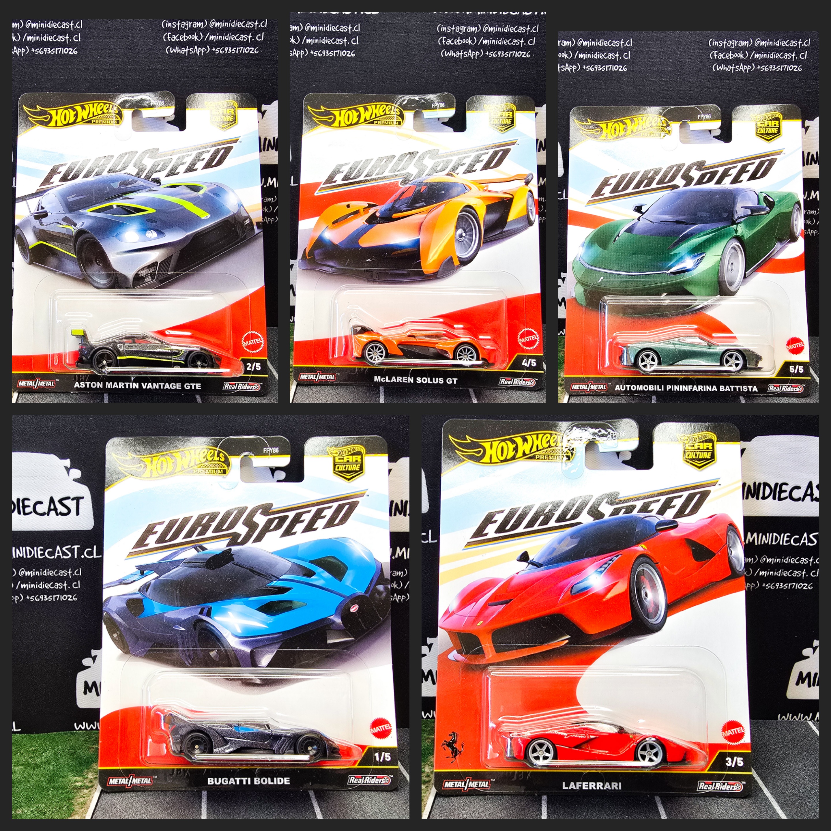 Hot Wheels 1:64 Car Culture 2025 L Case – HW Euro Speed