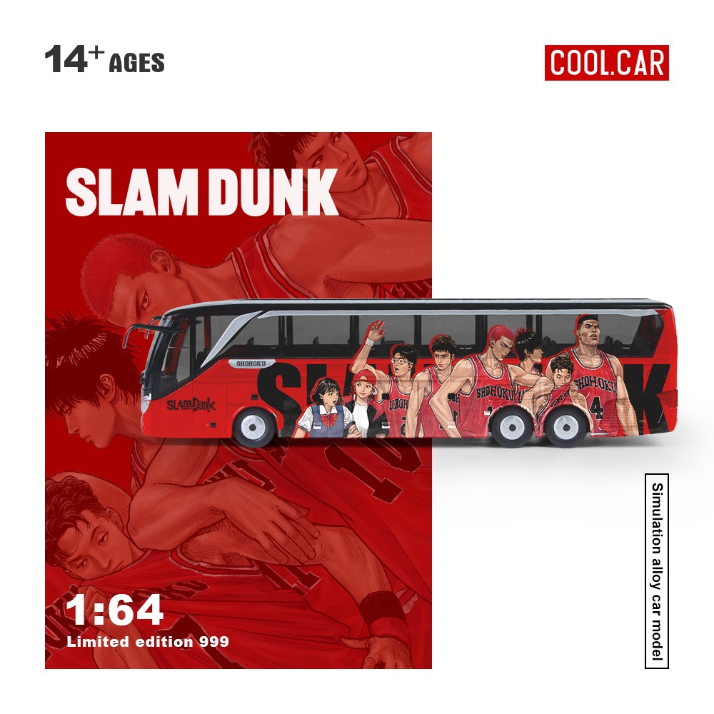 (PREVENTA) Cool Car 1:64 Bus Slam Dunk