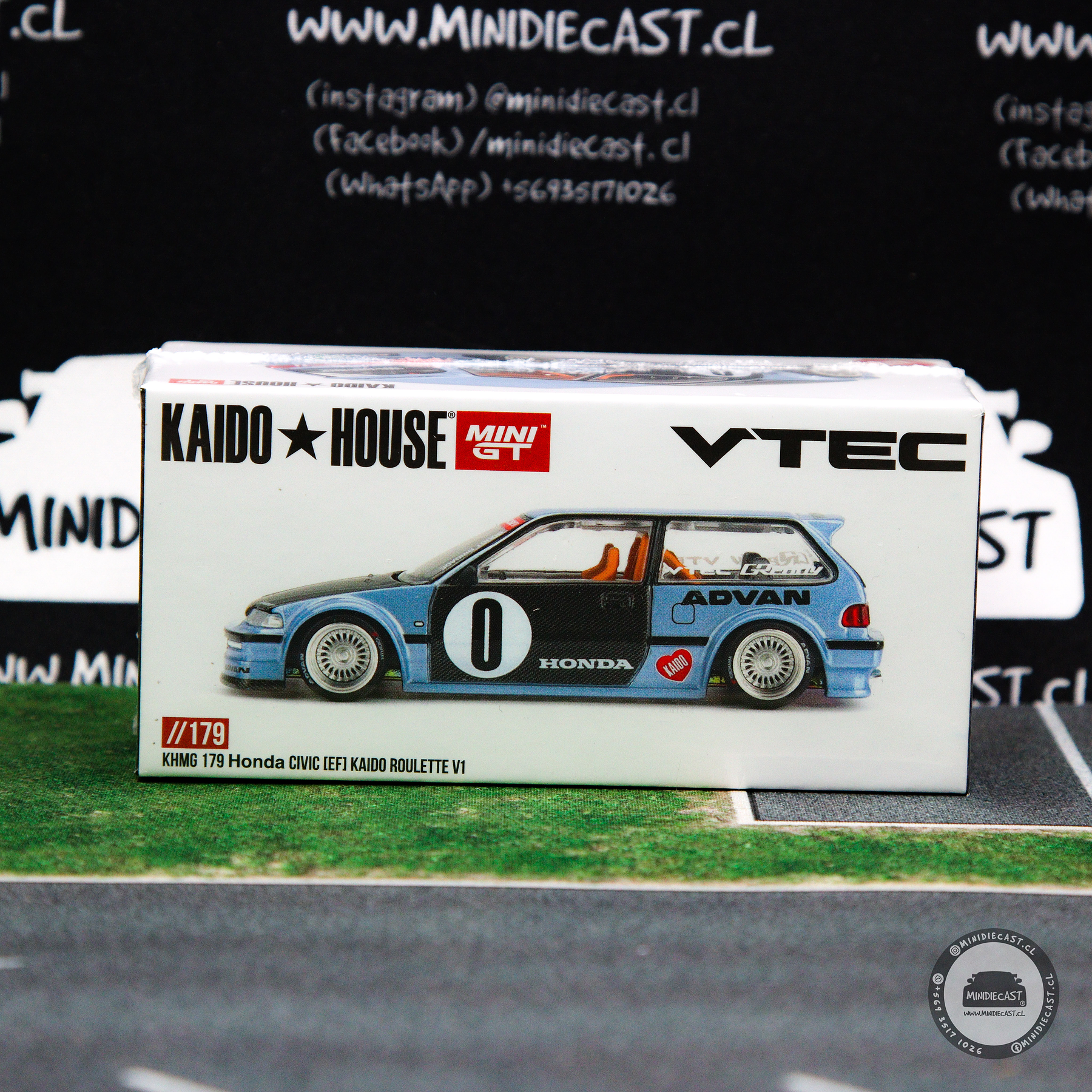 Mini GT x Kaido House 1:64 Honda Civic (EF) Roulette V1.