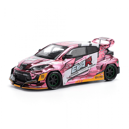 Pop Race 1:64 Toyota Eva RT Production Model Custom TYPE-08 GOODRIDE GR Yaris