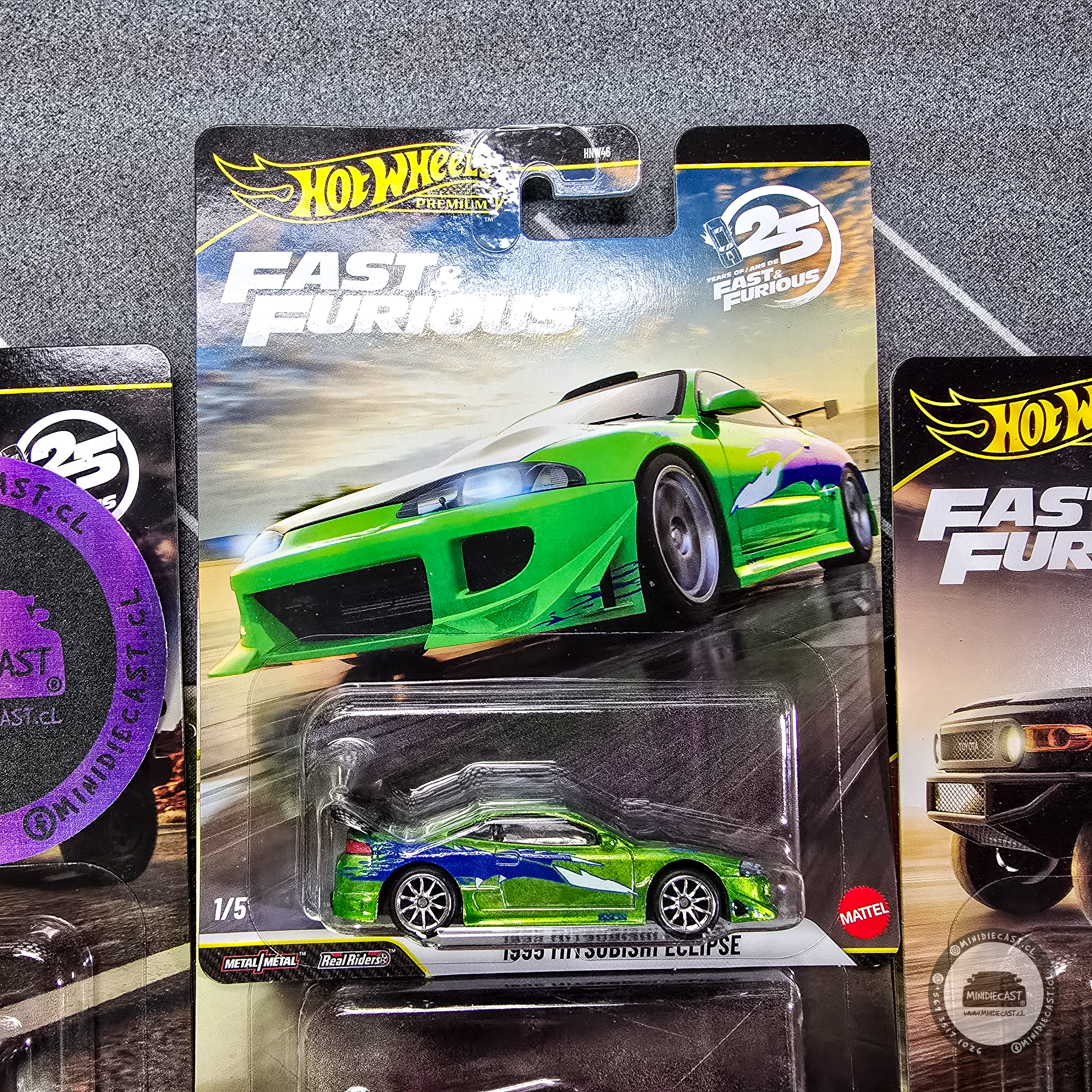 ミニカー Hot Wheels Fast & Furious Hot Wheels 1:64 10 autos. Fast & Furious 25Th Anniver