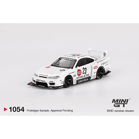 Mini GT 1:64 Nissan LB-Super Silhouette S15 SILVIA ATHLETE – White.