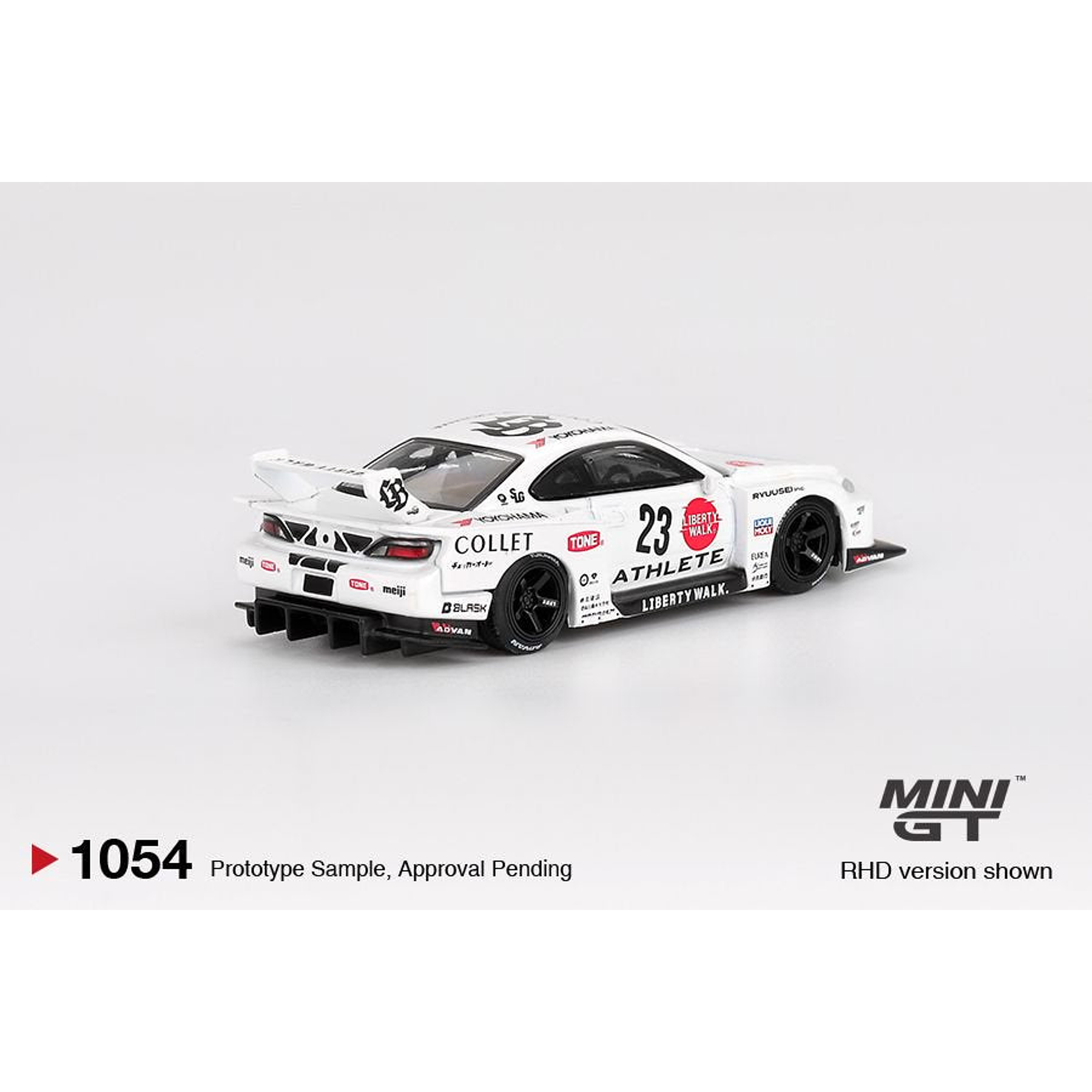 Mini GT 1:64 Nissan LB-Super Silhouette S15 SILVIA ATHLETE – White.