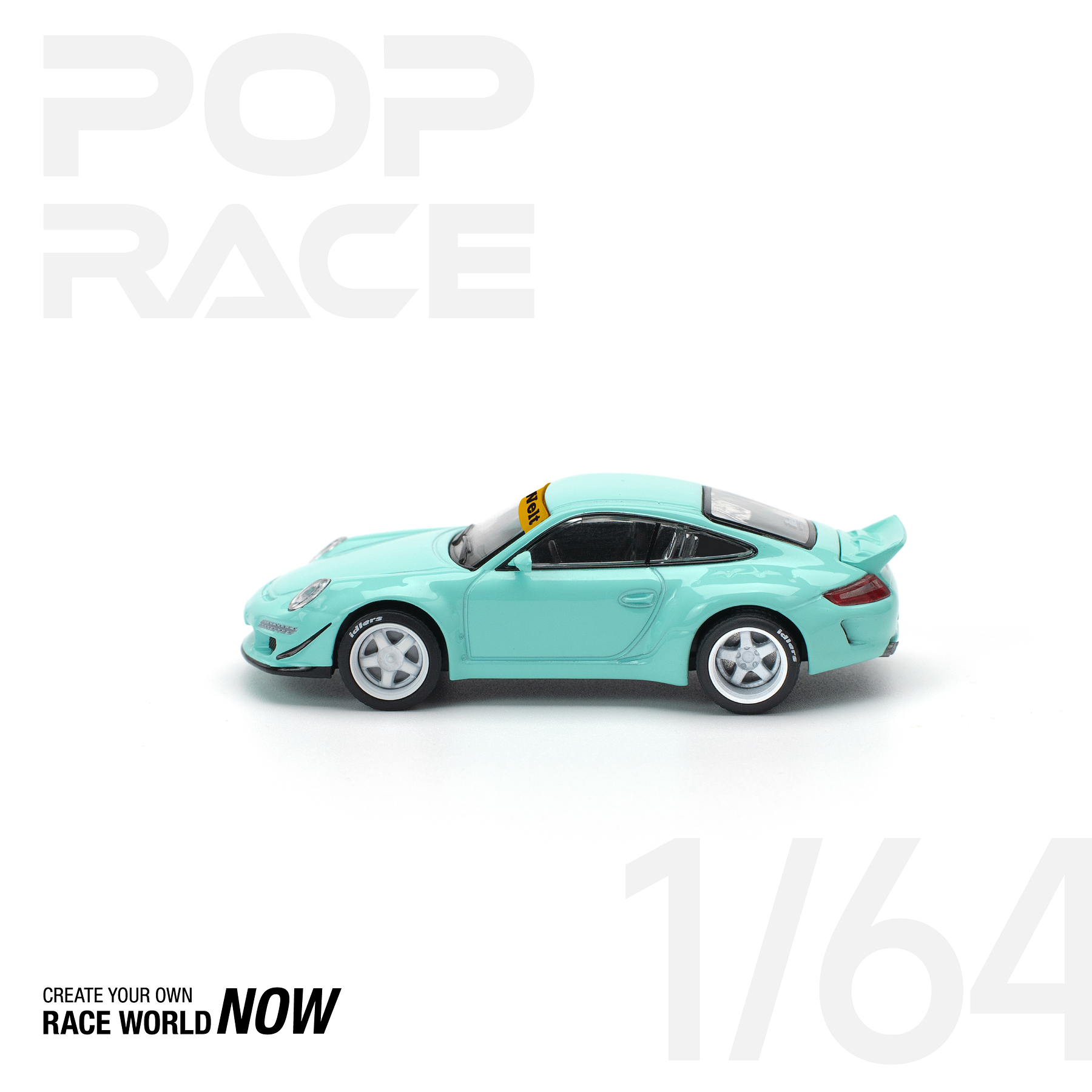 Pop Race 1:64 Porsche RWB 997 Tiffany Blue.
