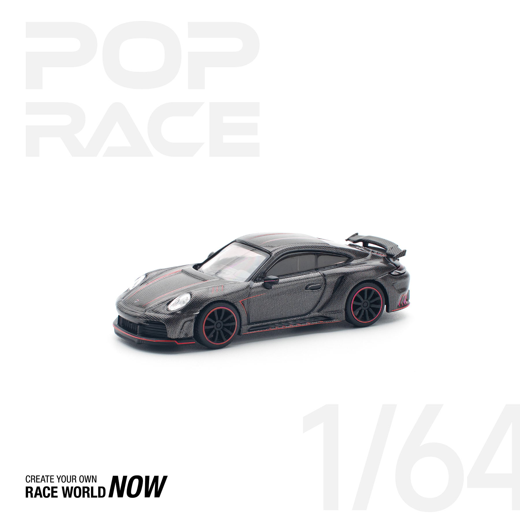 Pop Race 1:64 Porsche 992 Stinger GTR Carbon Edition - RedLine.