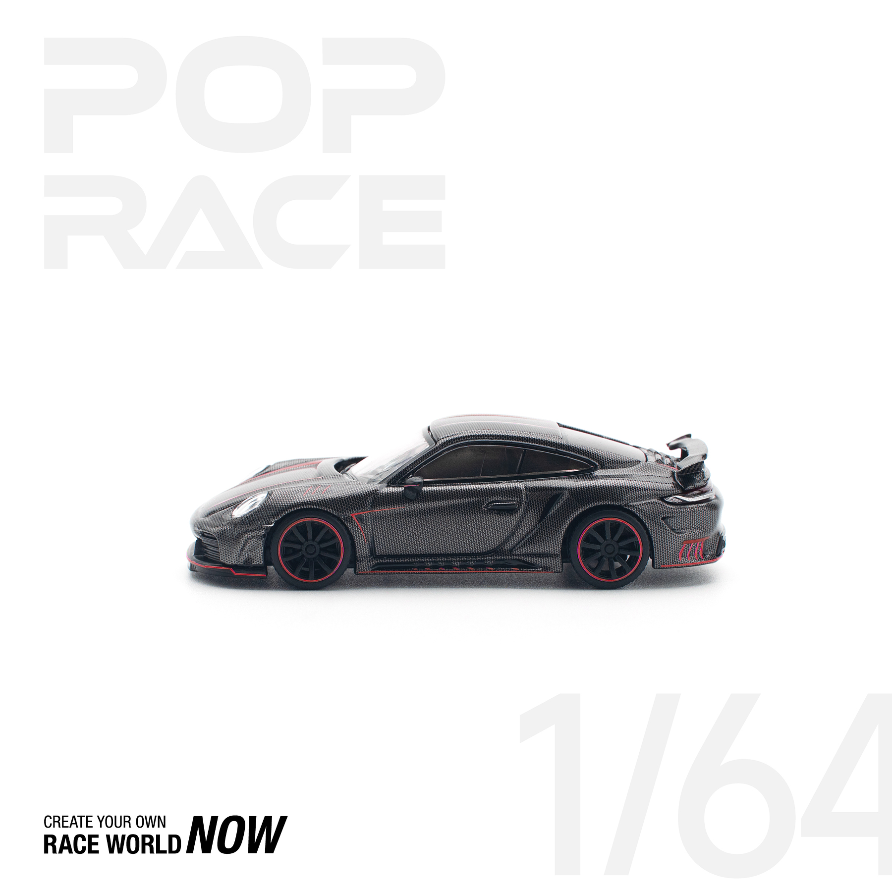 Pop Race 1:64 Porsche 992 Stinger GTR Carbon Edition - RedLine.