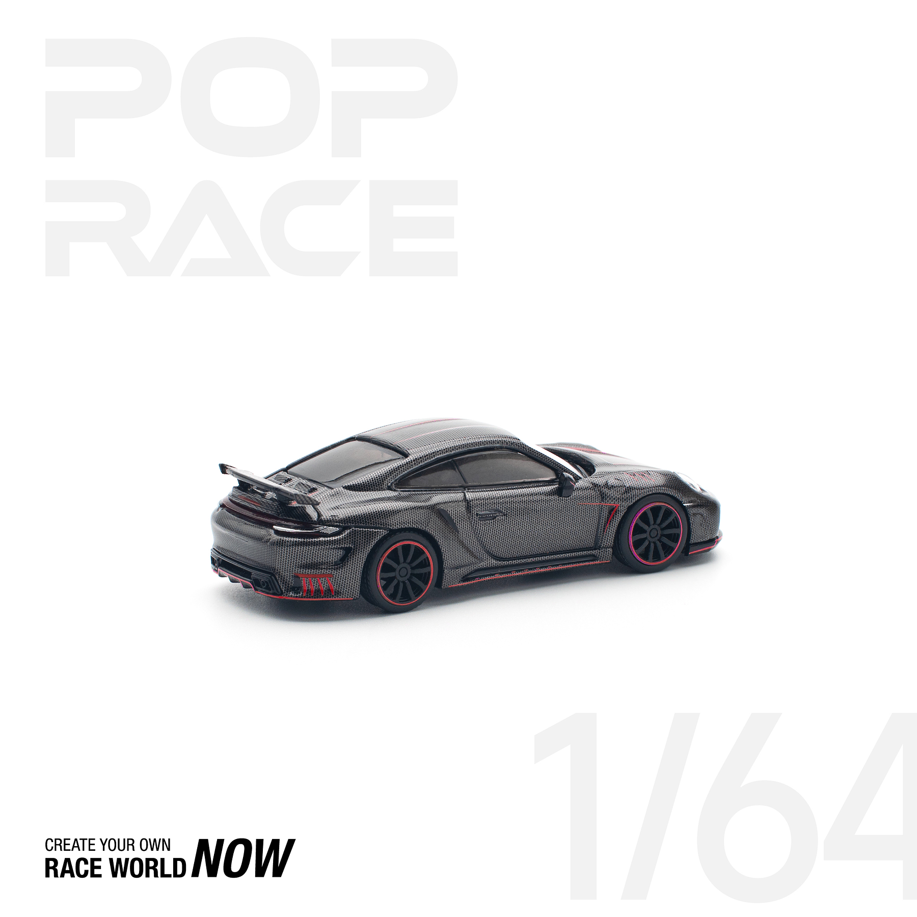 Pop Race 1:64 Porsche 992 Stinger GTR Carbon Edition - RedLine.