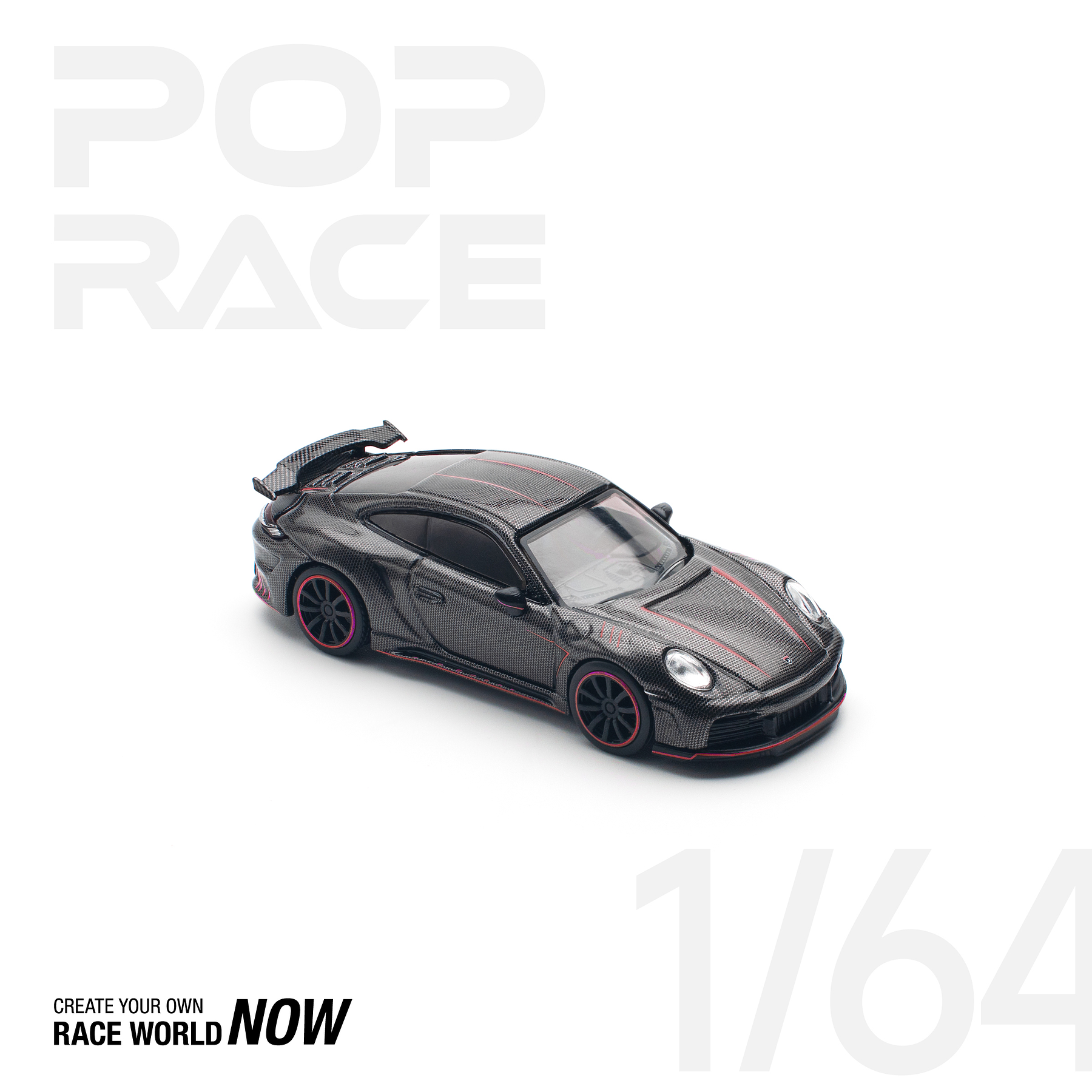 Pop Race 1:64 Porsche 992 Stinger GTR Carbon Edition - RedLine.
