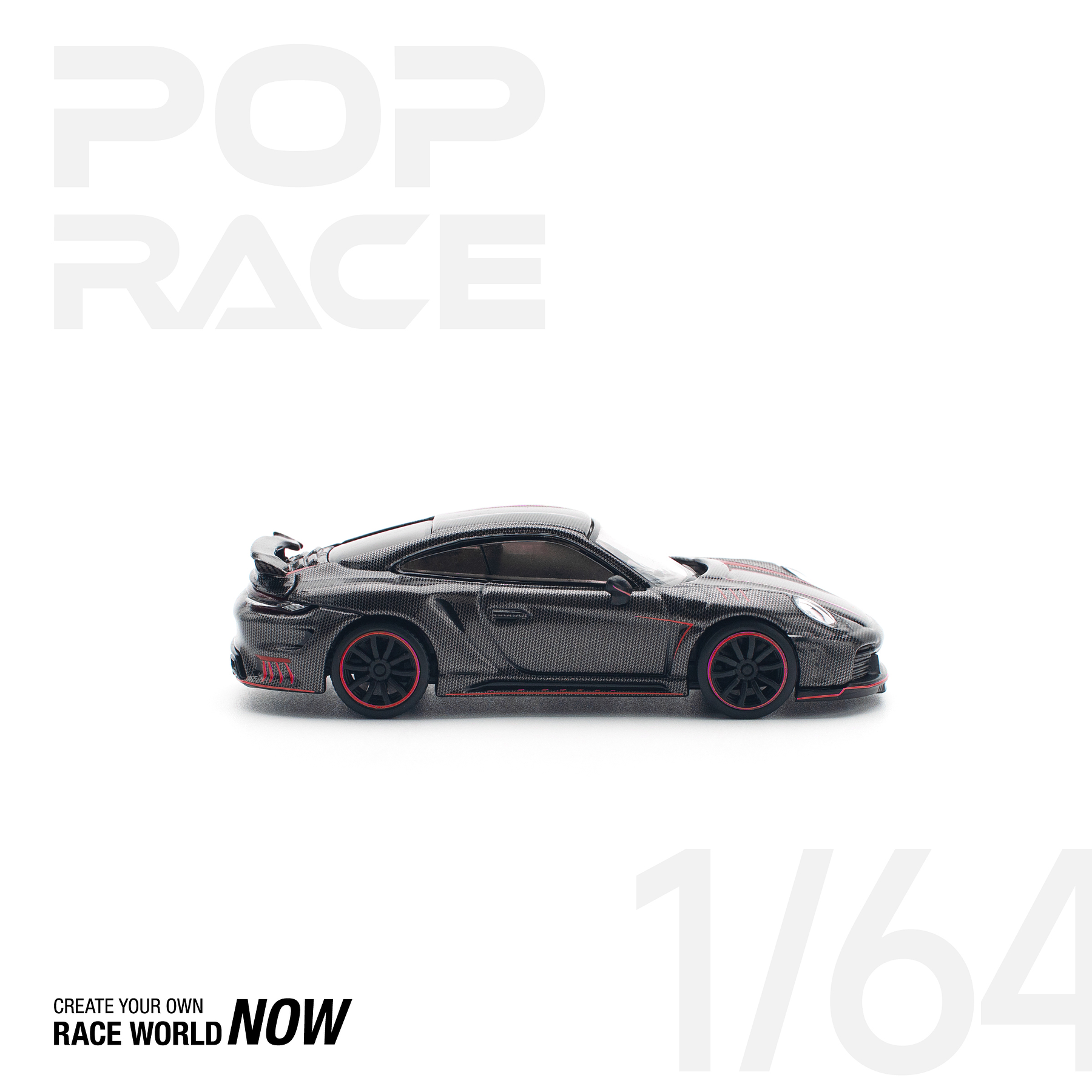 Pop Race 1:64 Porsche 992 Stinger GTR Carbon Edition - RedLine.