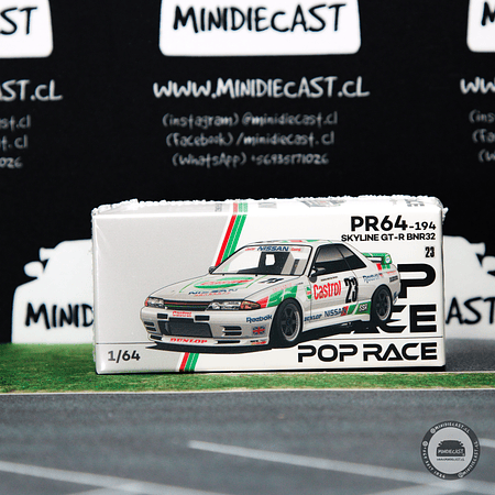 Pop Race 1:64 Nissan GT-R R32 Macau Guia Race 1990 Winner.