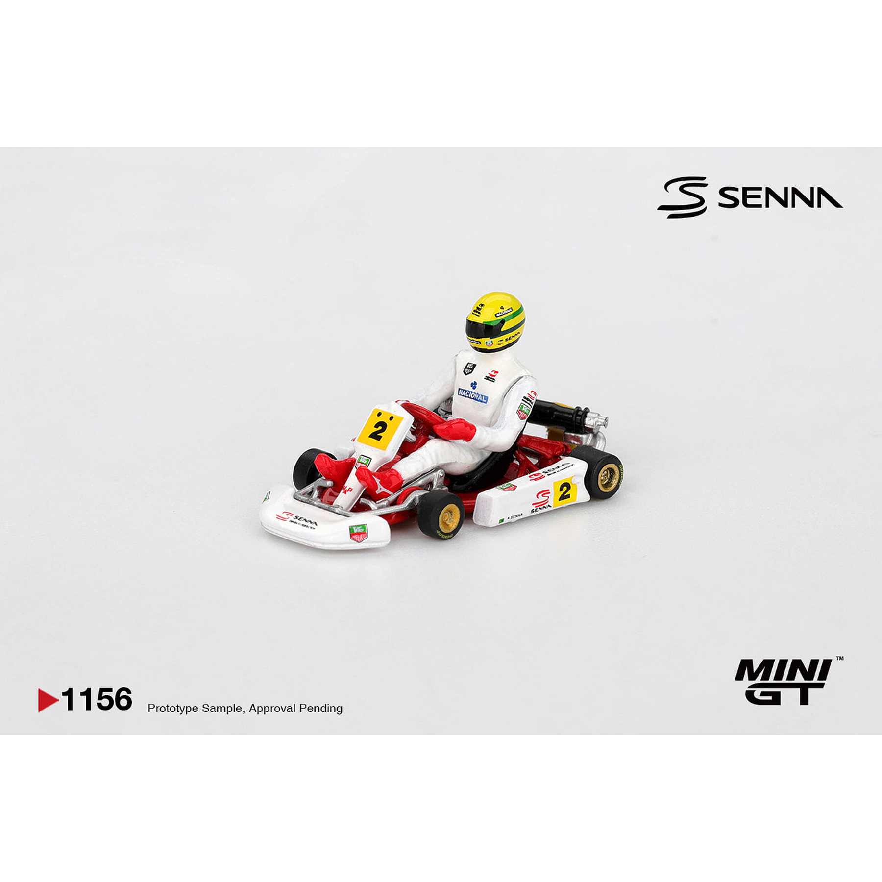 (PREVENTA) Mini GT 1:64 Senna Kart #2 Ayrton Senna da Silva 1993 Masters of Paris-Bercy 