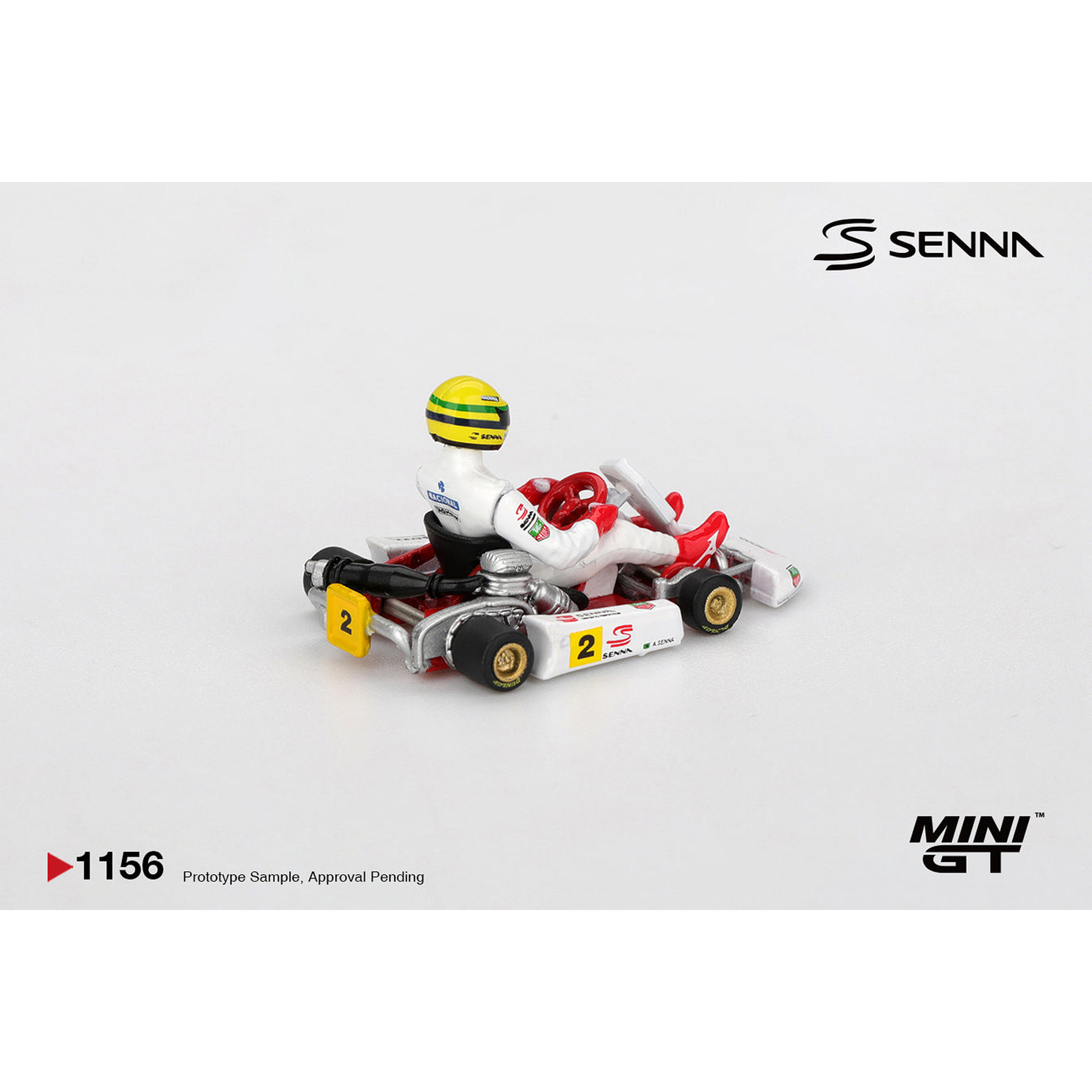 (PREVENTA) Mini GT 1:64 Senna Kart #2 Ayrton Senna da Silva 1993 Masters of Paris-Bercy 
