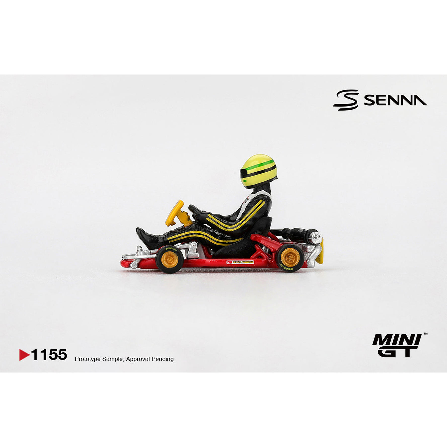 (PREVENTA) Mini GT 1:64 Senna Kart Formula K #9 Ayrton Senna da Silva 1981 Karting World Championship