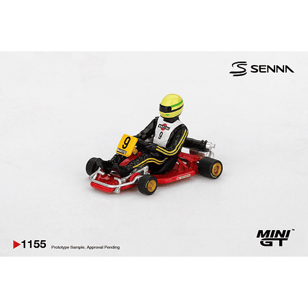 (PREVENTA) Mini GT 1:64 Senna Kart Formula K #9 Ayrton Senna da Silva 1981 Karting World Championship