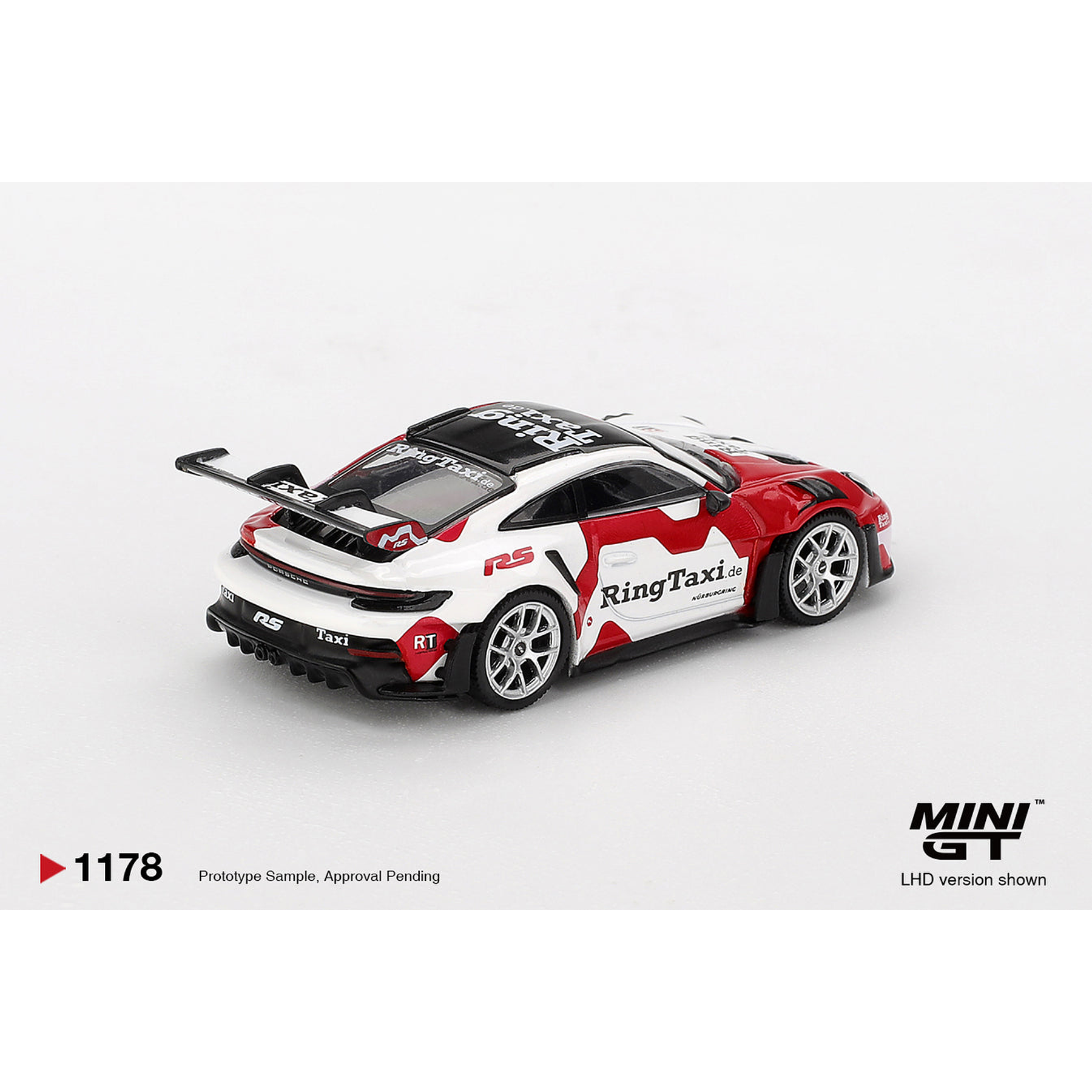 (PREVENTA) Mini GT 1:64 Porsche 911(992) GT3 RS Weissach RingTaxi.com