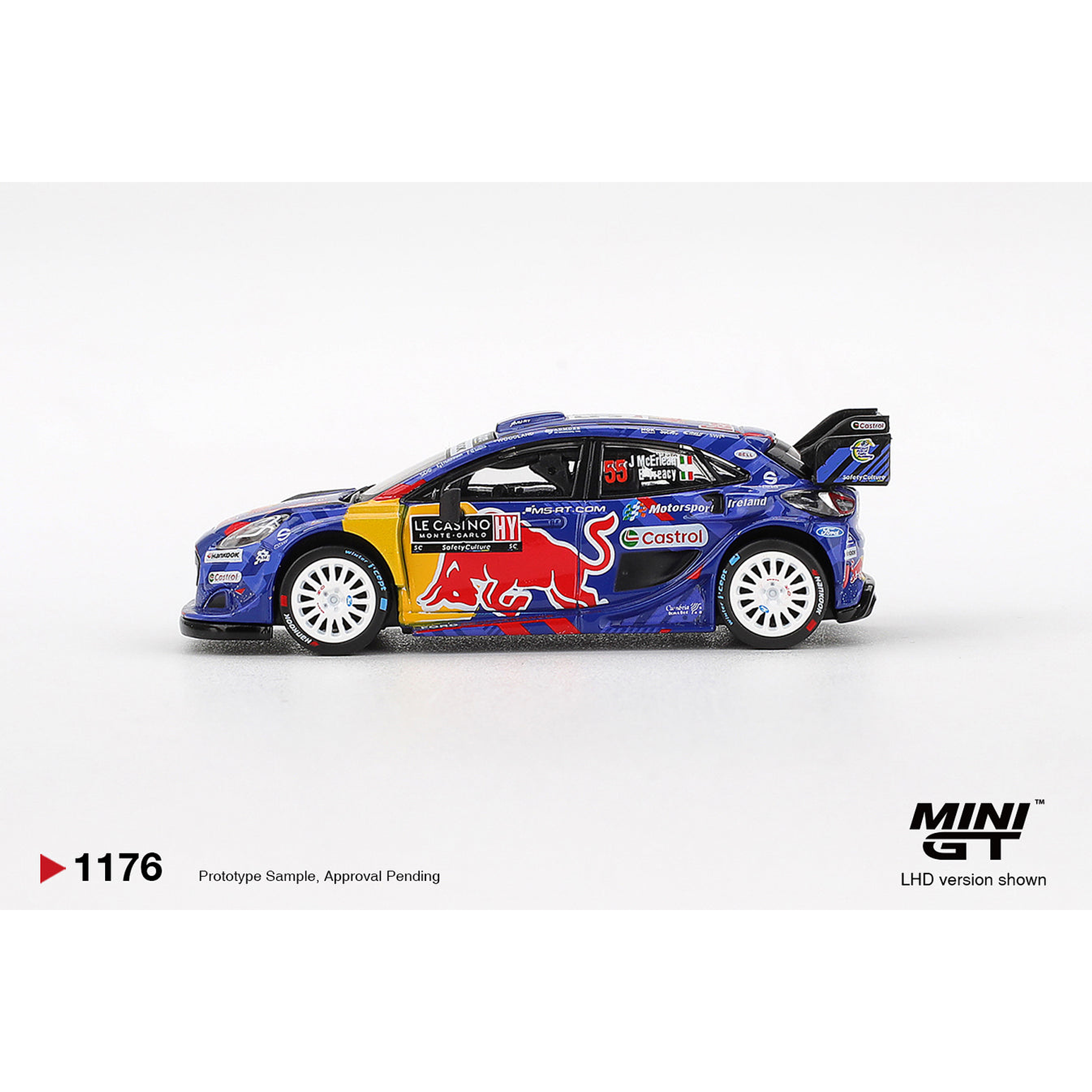 (PREVENTA) Mini GT 1:64 Ford Puma Rally1 #55 M-Sport Ford WRT 2025 Rally Monte-Carlo