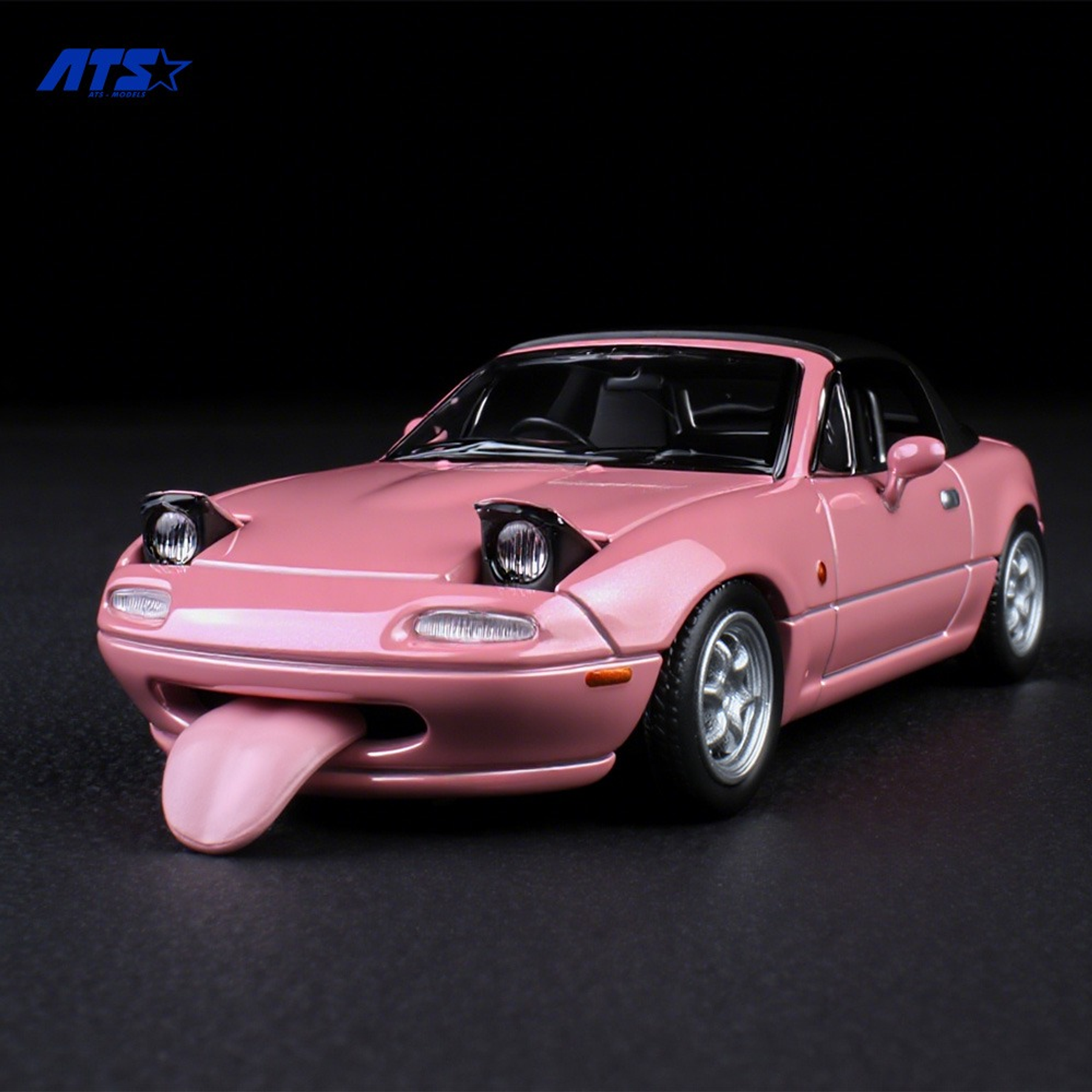 ATS 1:64 Mazda MX-5 Pink with Accessories.