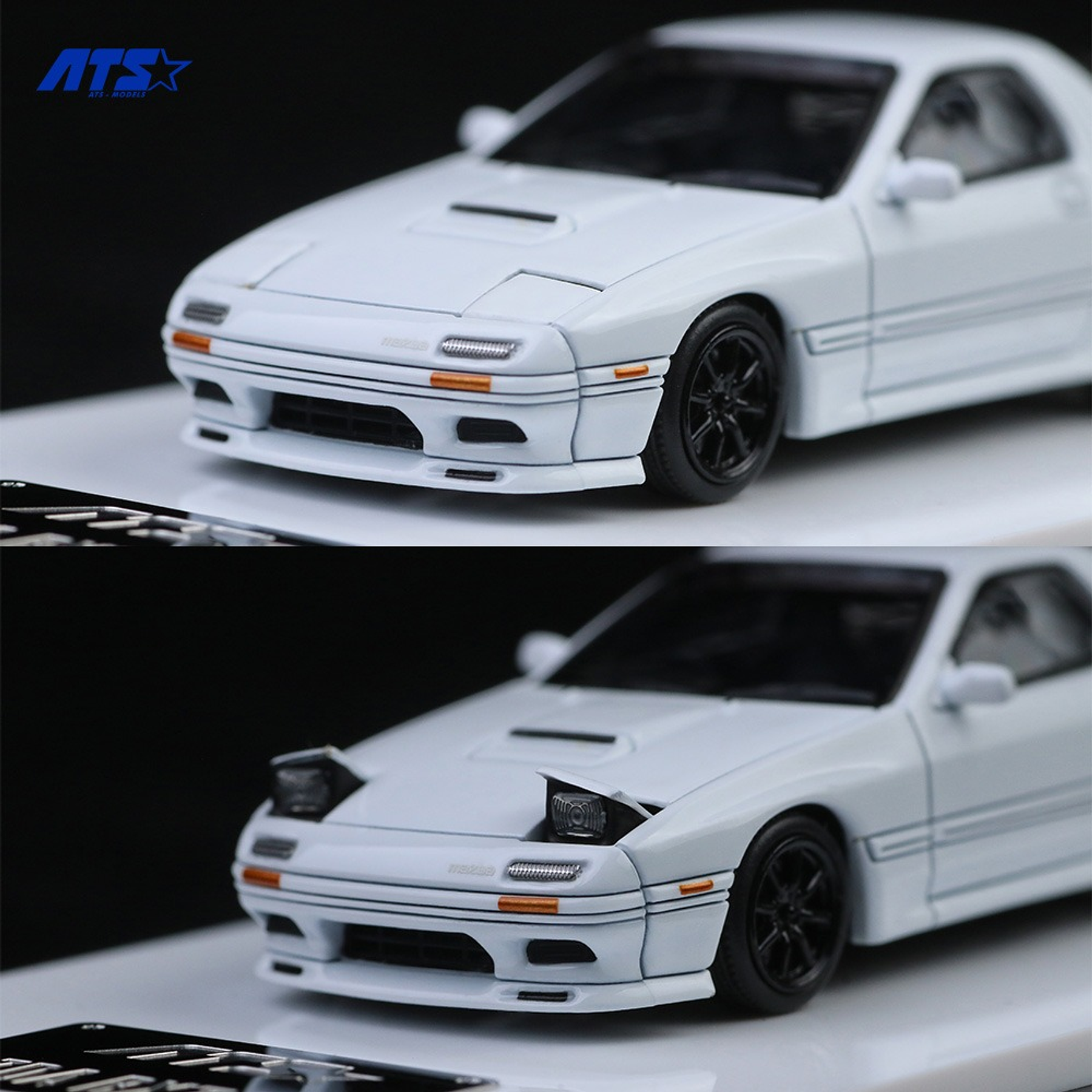 ATS 1:64 Mazda RX-7 FC3S- White.