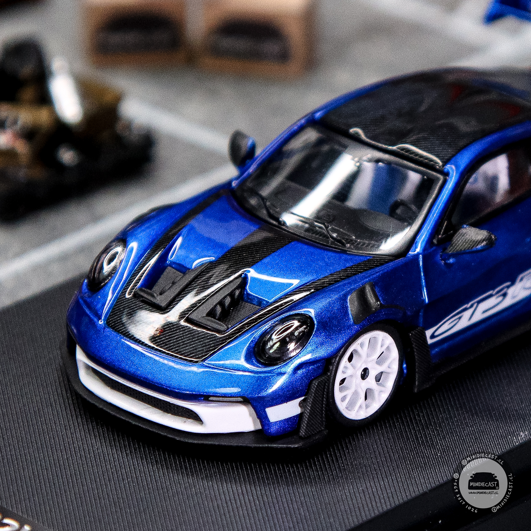 Time Micro1:64 - Porsche 992 GT3 RS San Marino Blue.
