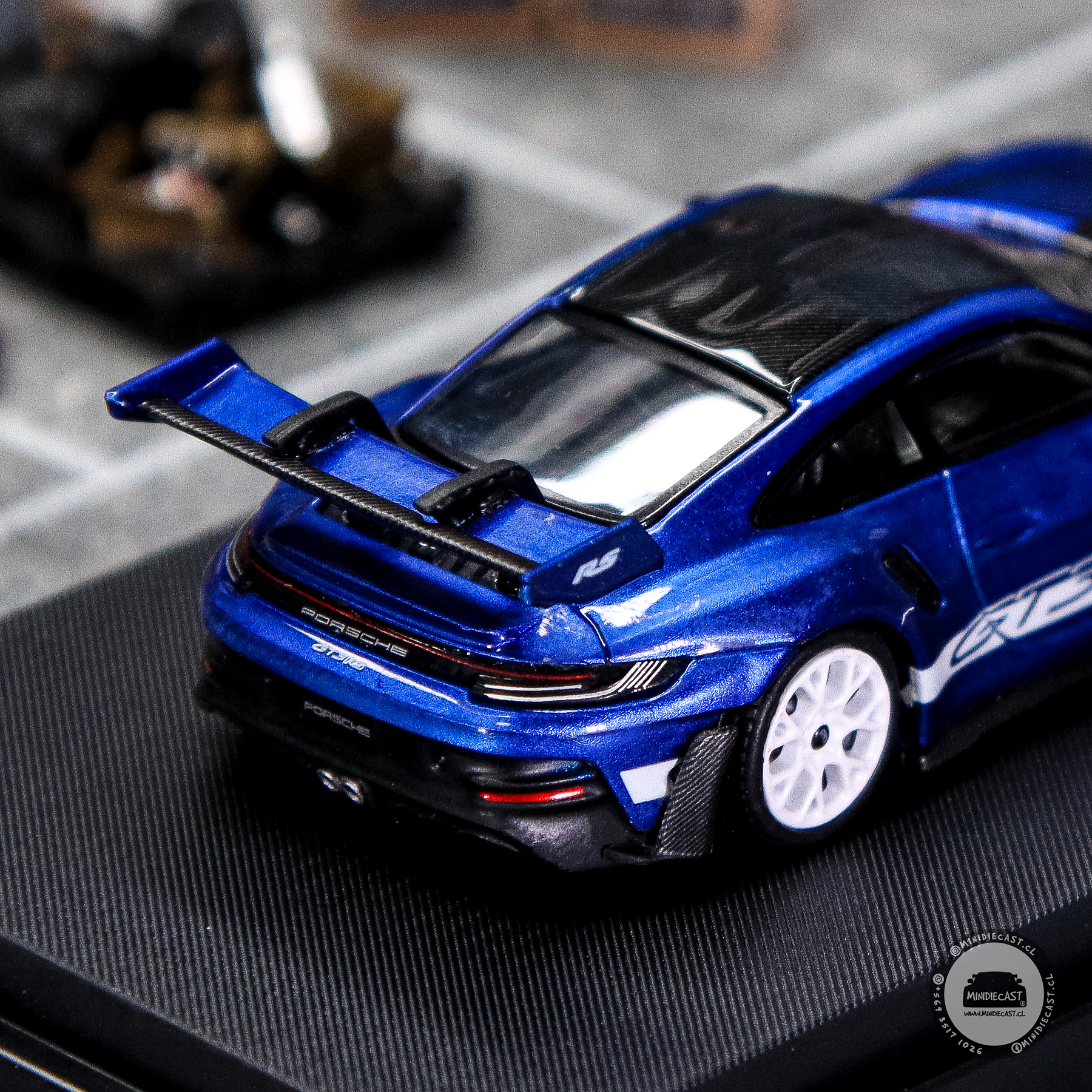 Time Micro1:64 - Porsche 992 GT3 RS San Marino Blue.