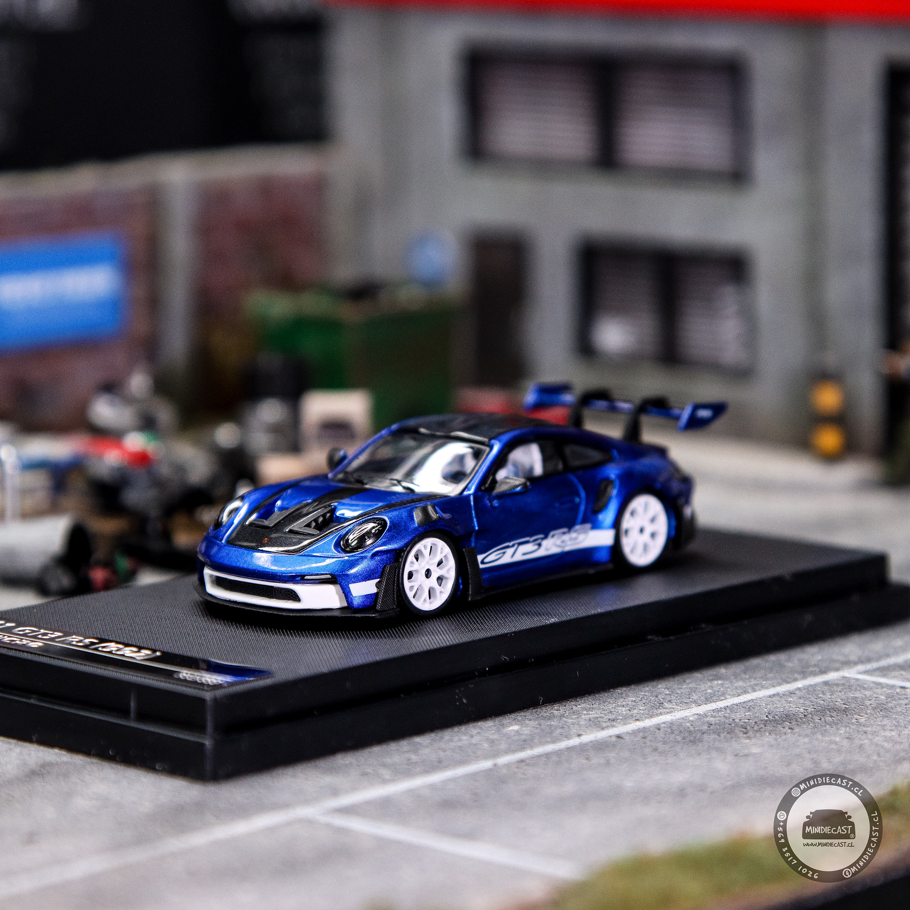 Time Micro1:64 - Porsche 992 GT3 RS San Marino Blue.