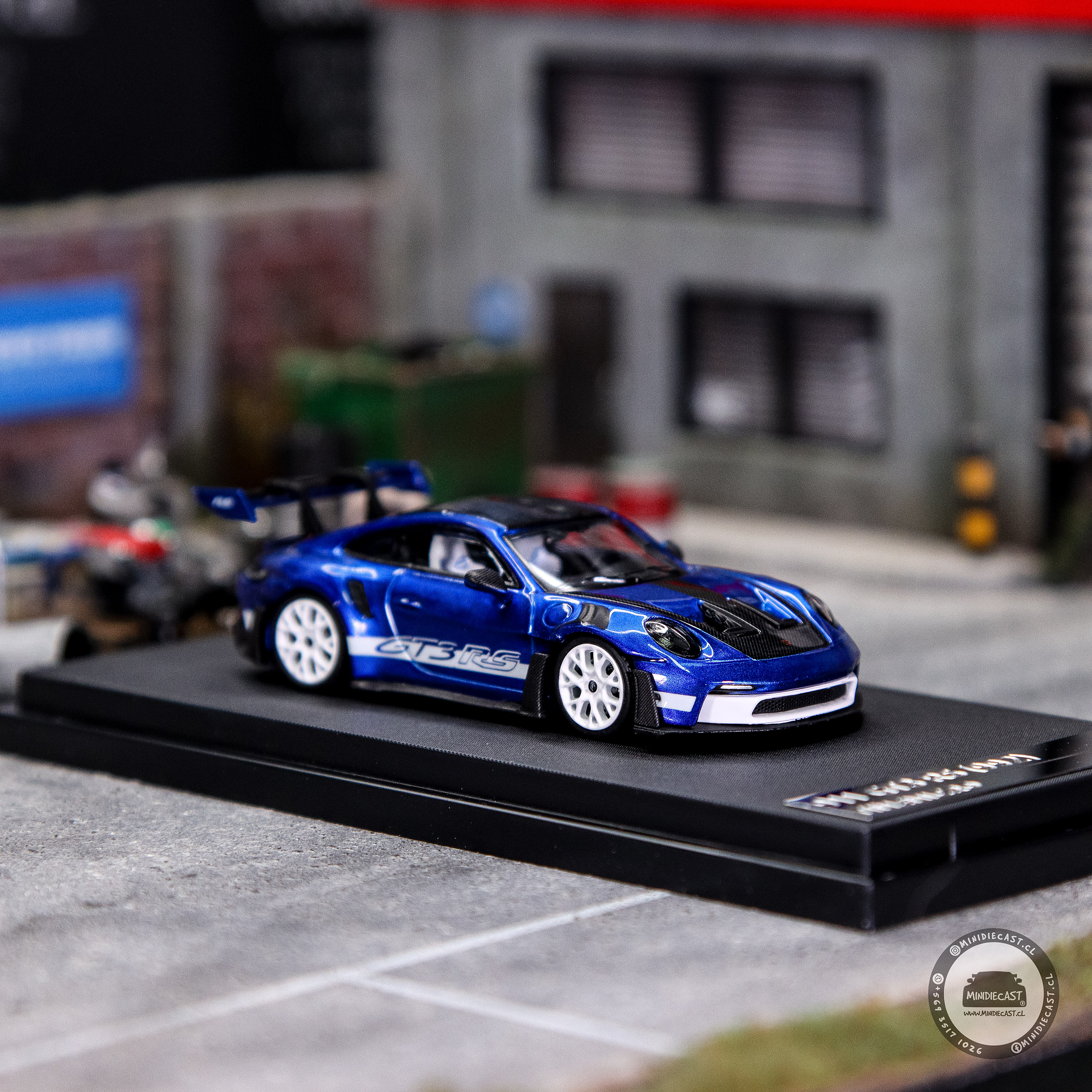 Time Micro1:64 - Porsche 992 GT3 RS San Marino Blue.