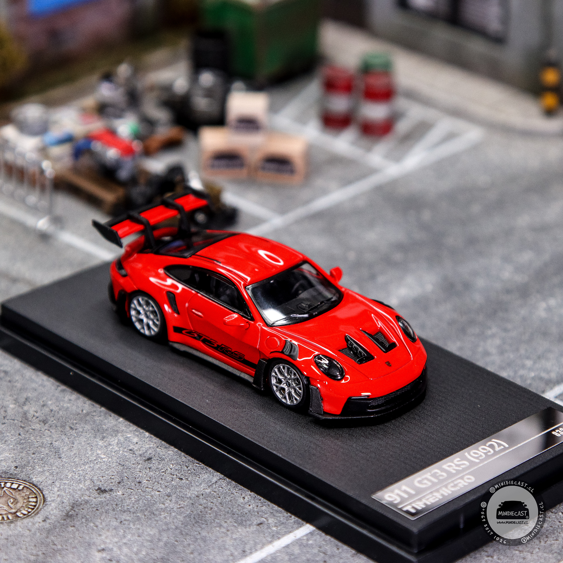Time Micro 1:64 992 GT3 RS Red.
