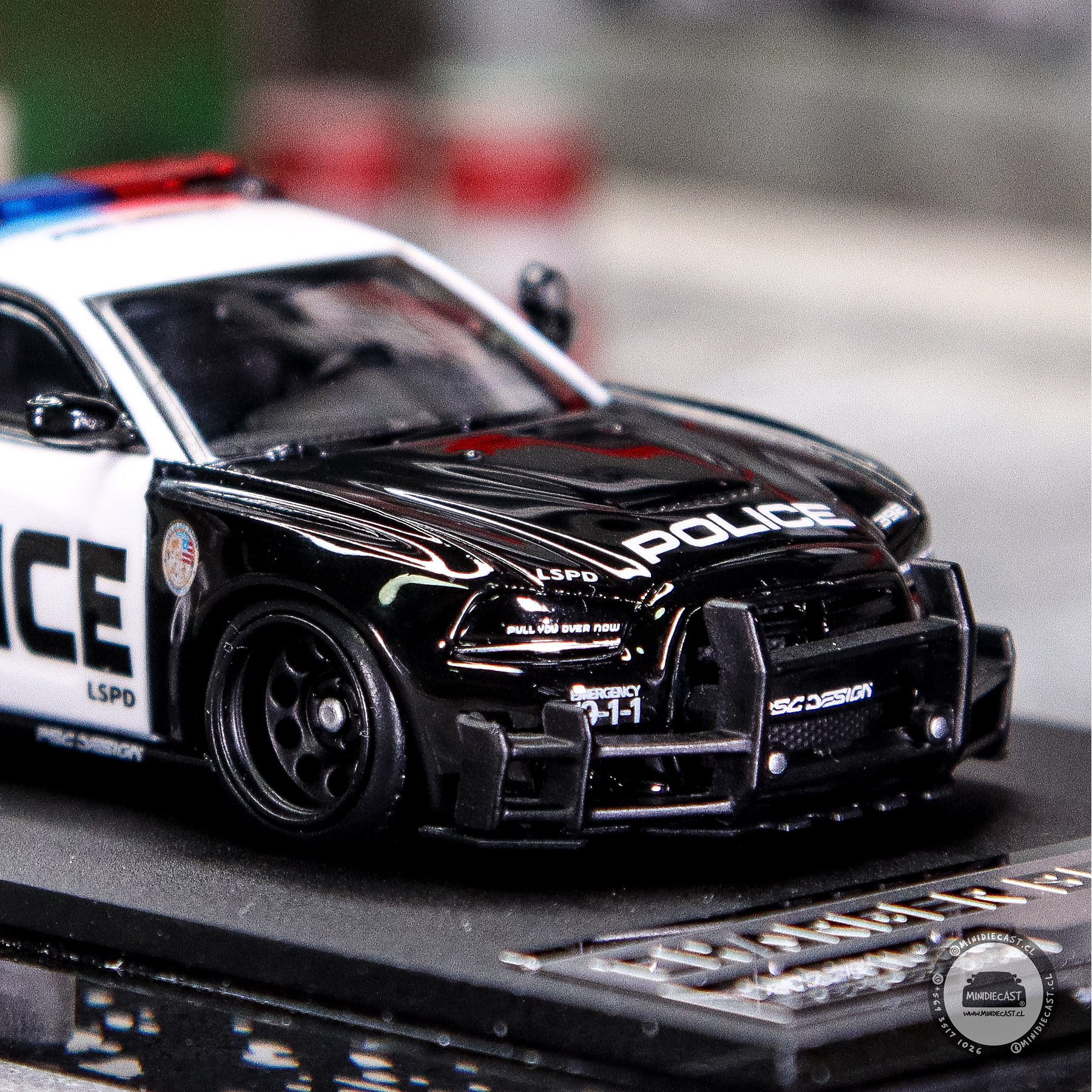 Time Micro 1:64 Dodge Charger LSPD Police Car.