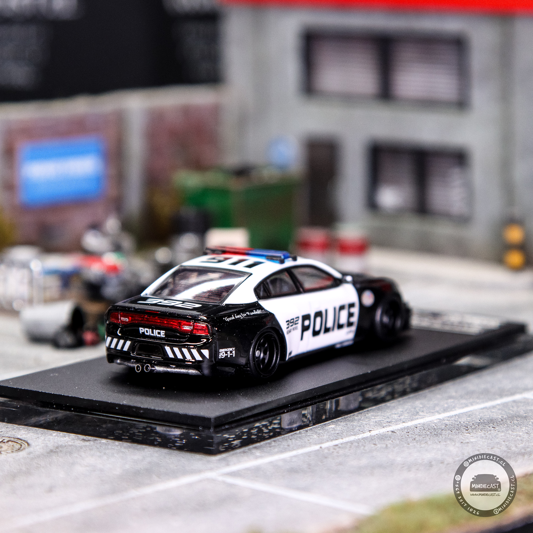 Time Micro 1:64 Dodge Charger LSPD Police Car.