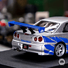Time Micro 1:64 Skyline GTR R34 Silver blue.