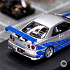 Time Micro 1:64 Skyline GTR R34 Silver blue.