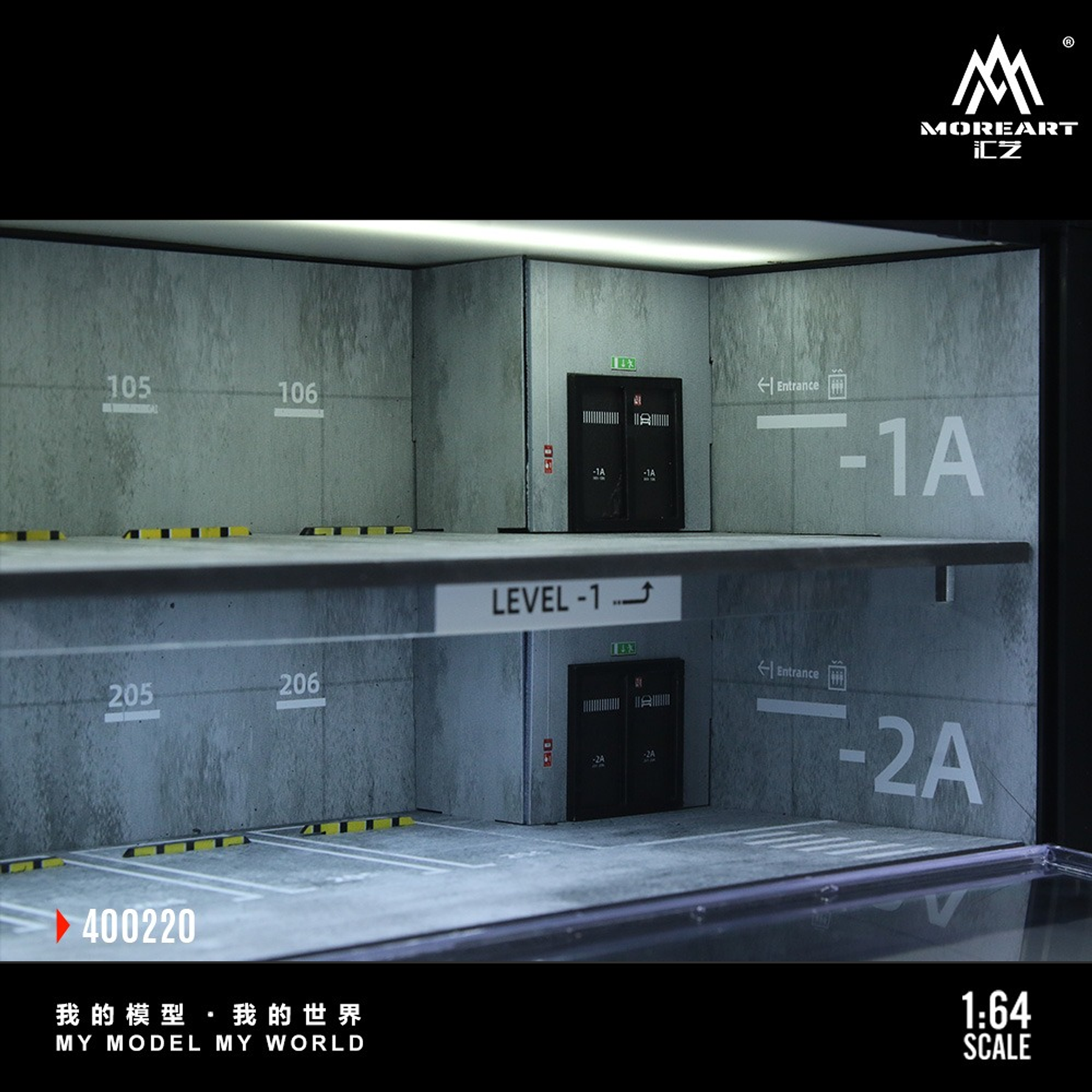MoreArt Container Underground Parking Garage Simulation Model.