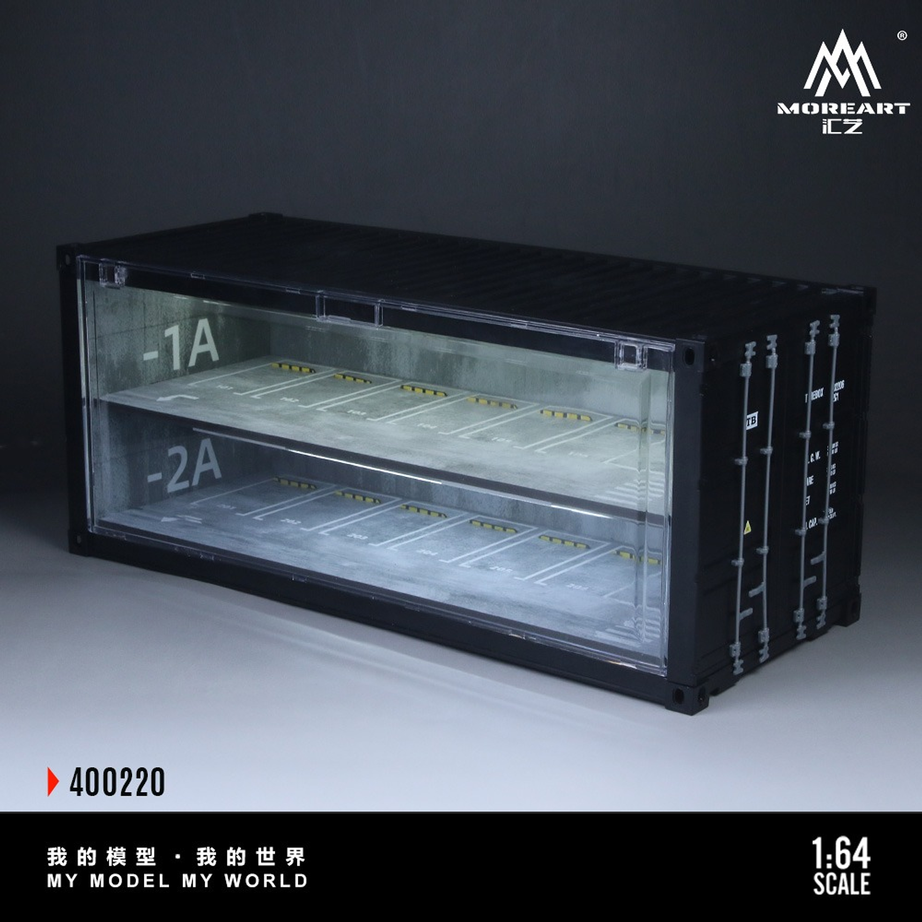 MoreArt Container Underground Parking Garage Simulation Model.