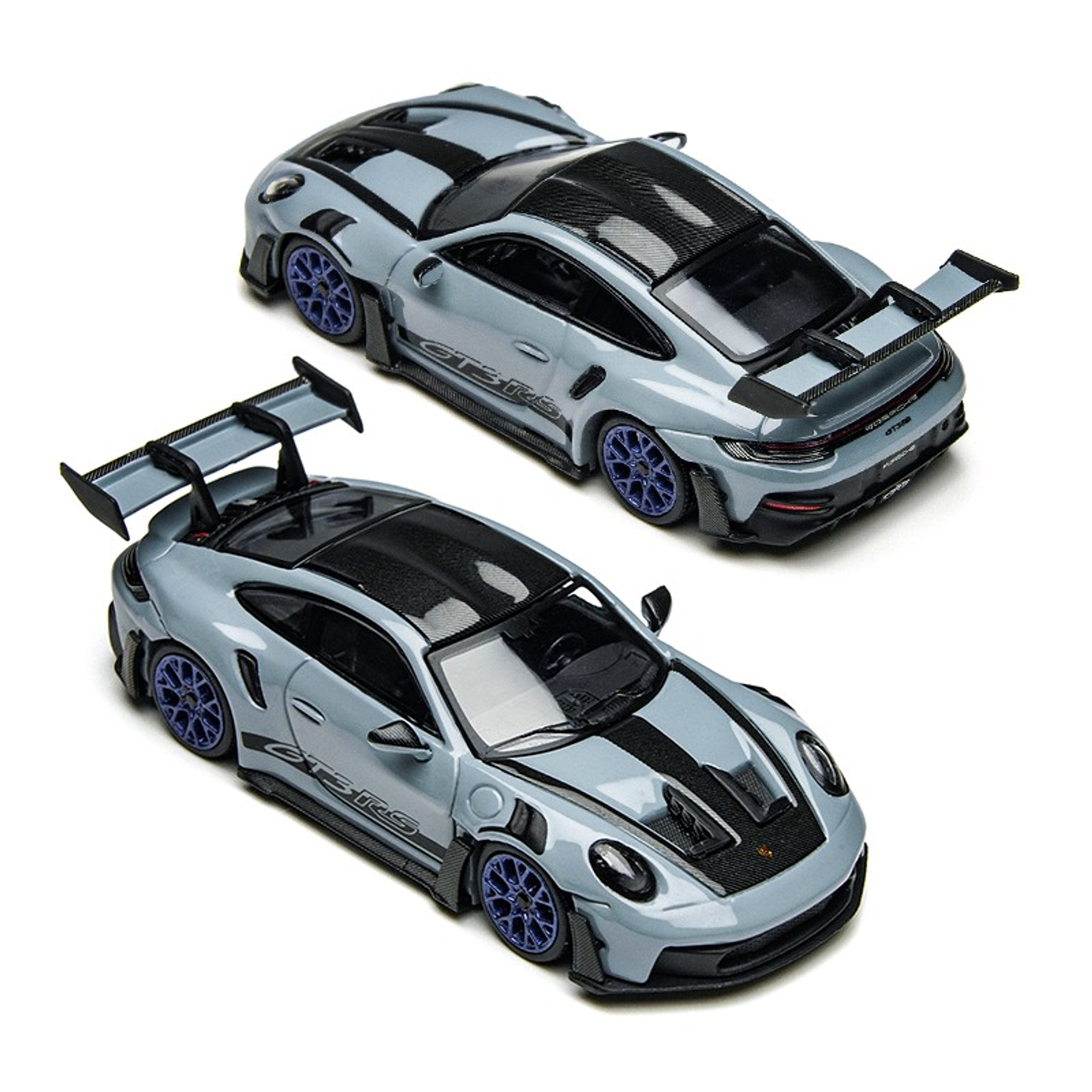 (PREVENTA) Time Micro1:64 992 GT3 RS Polar Gray Simulation Alloy Car Model