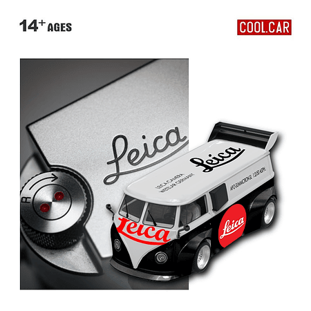(PREVENTA) Cool Car 1:64 Volkswagen T1 Leica Painted Simulation Alloy Car Model