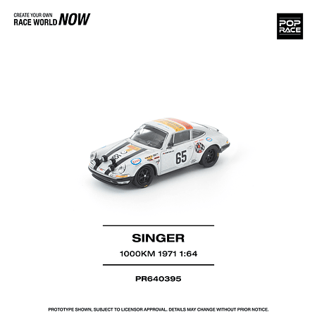(PREVENTA) Pop Race 1:64 Porsche Singer SpA 1000km 1971